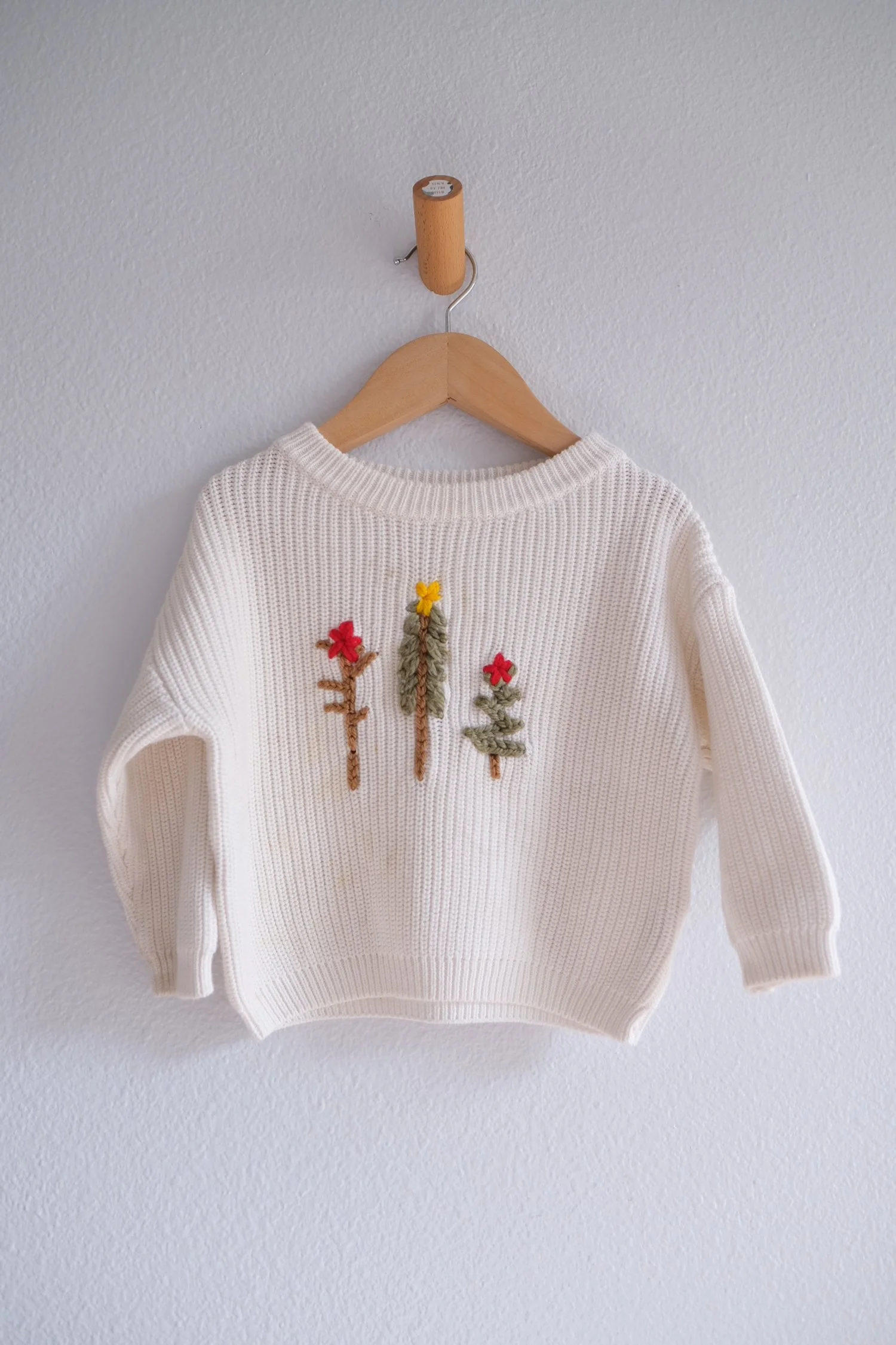 White Christmas Tree Sweater