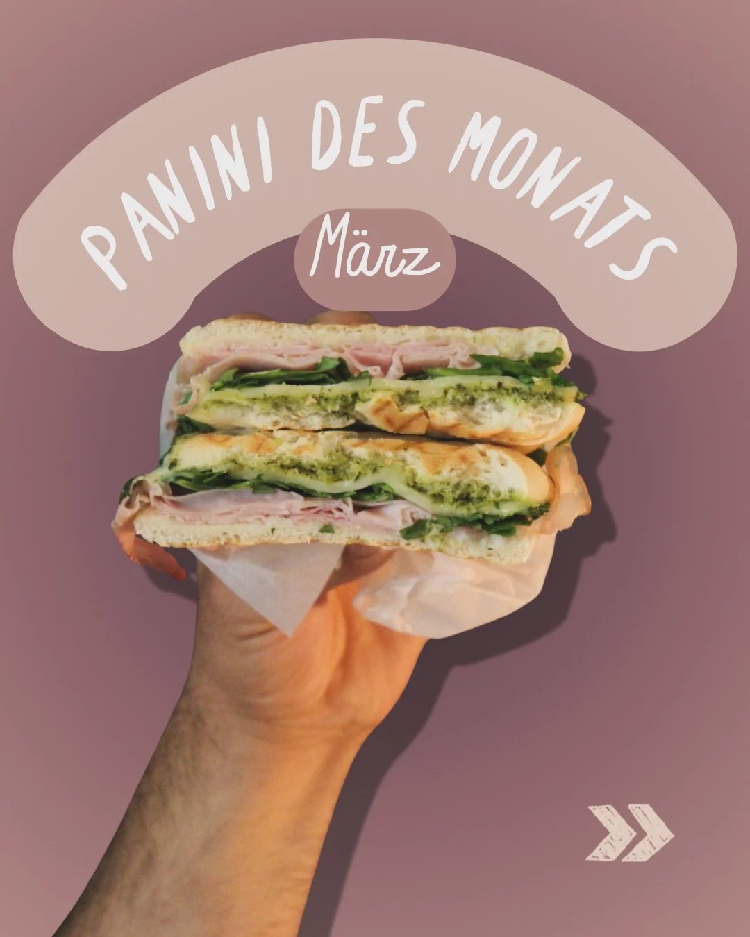 💛 Panini des Monats &ndash; M&auml;rz 💛

Langsam wird es heller &ndash;
und auch unsere Panini schmecken nach primavera 🌞.

🤌🏽 Il Classico
Schinken, gegrillte Kartoffeln, Feta-Minze-Creme &amp; Rucola

🤌🏽 Il Vegano
gegrillte Kartoffeln, gegril