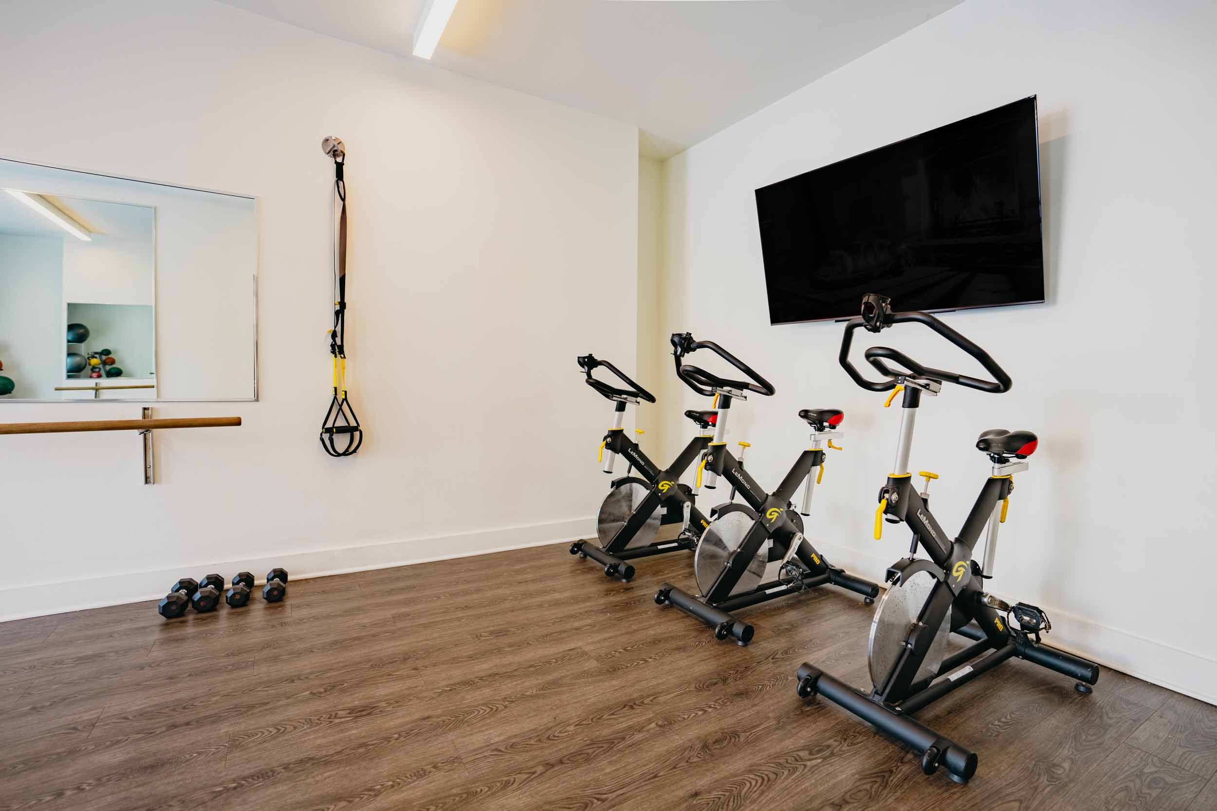 The Edison at Gordon Square | Apartments in Cleveland, OH | Yoga and Cycling Room