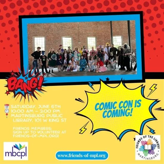 2026 FOMPL Comic Con social media volunteer announcement