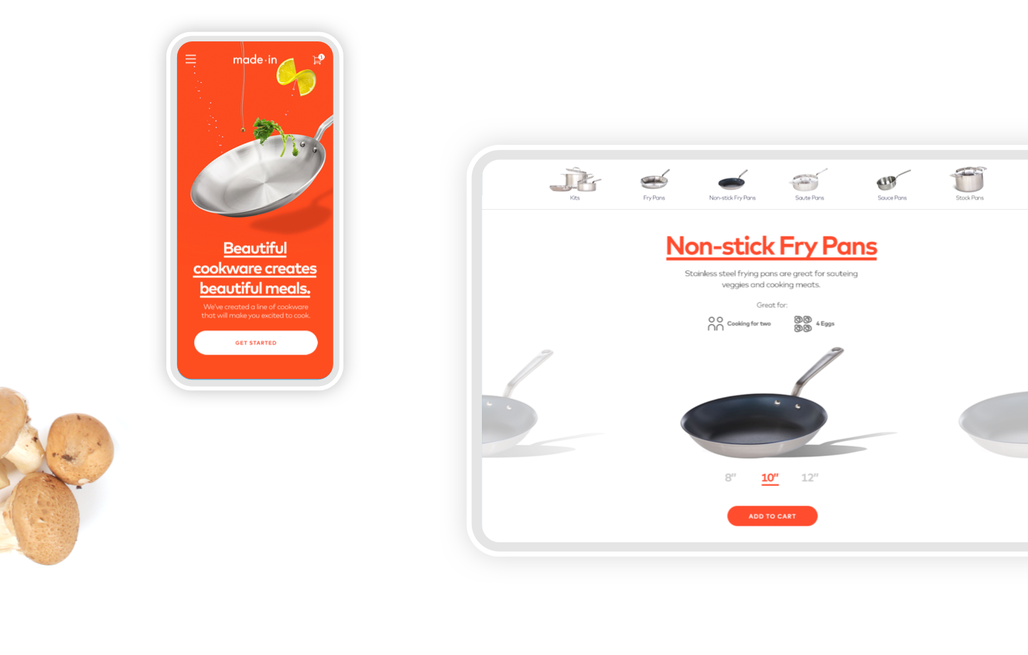 Made In website design