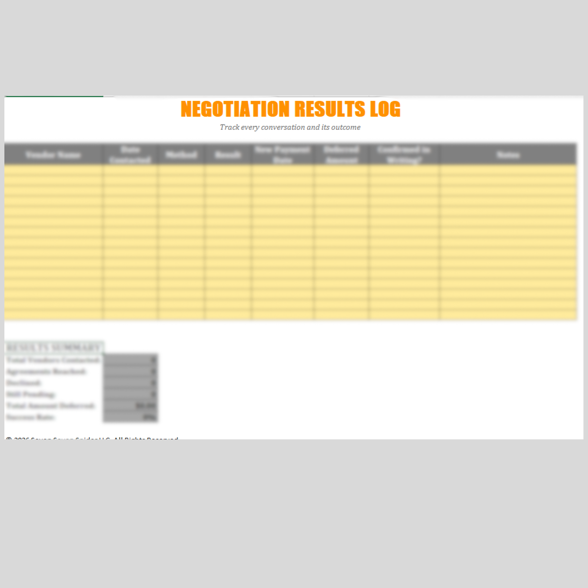 Access interactive Excel trackers — 77Spider