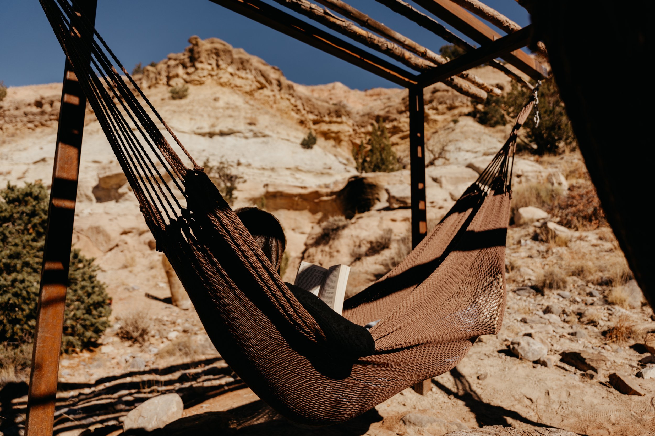 Hammock reading time