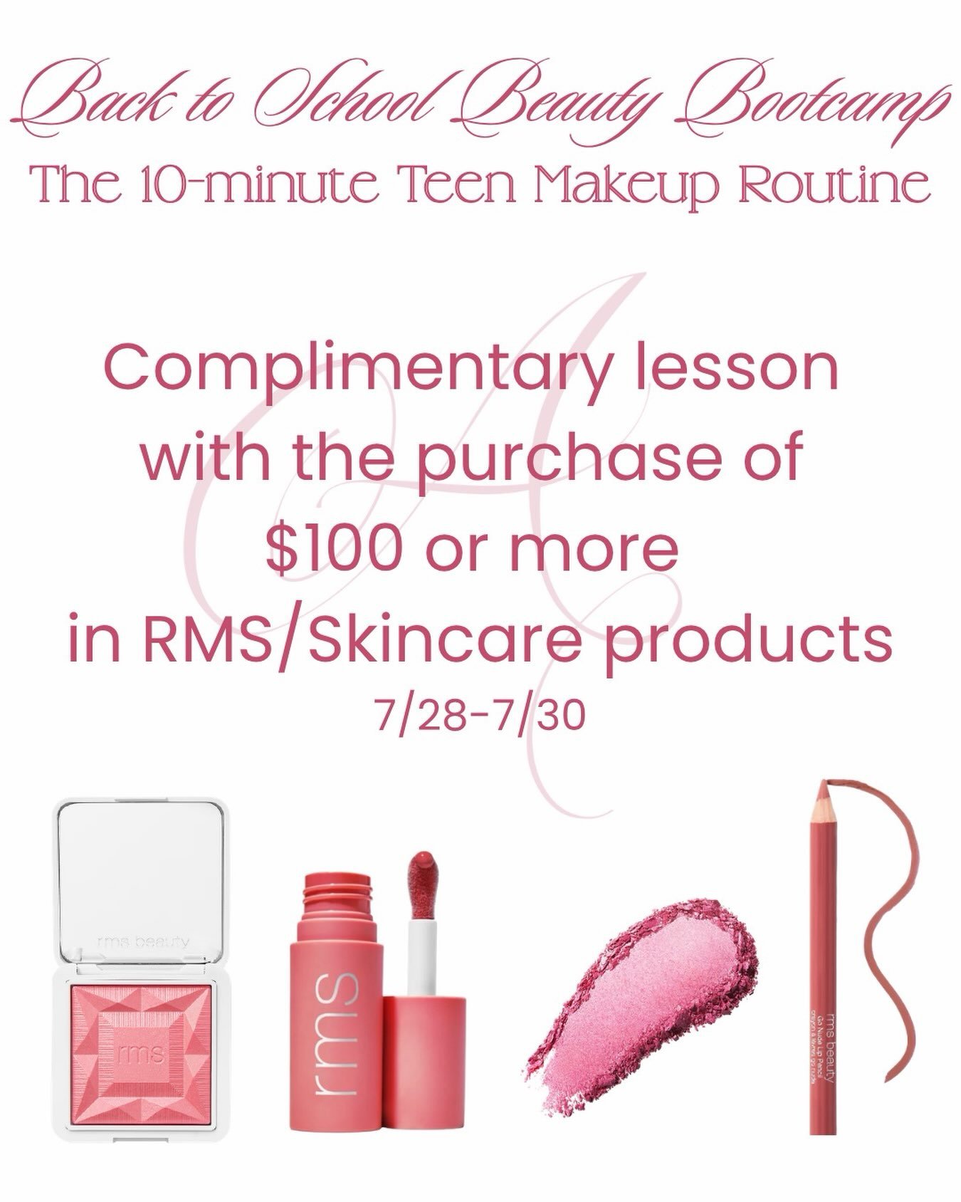 📚💄✨ Back to School Beauty Bootcamp is here! 
Help your teen head back to school feeling confident with our 10-Minute Teen Makeup Routine lesson! We&rsquo;ll teach them a simple, age-appropriate routine that&rsquo;s quick, easy, and perfect for busy
