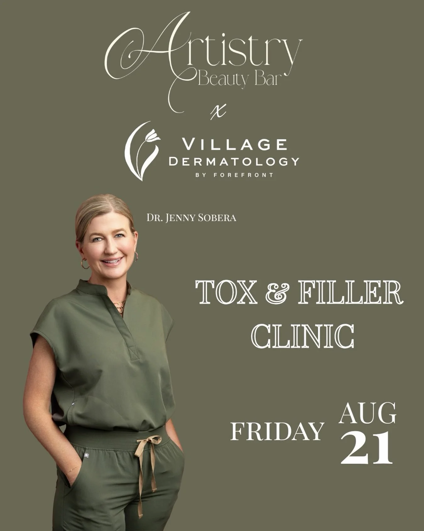 📅 August 21
💉 Tox &amp; Filler Clinic
Appointments are limited, so don&rsquo;t wait to reserve your spot!
Call 205.877.9773 or visit the link in our bio to book your appointment today.