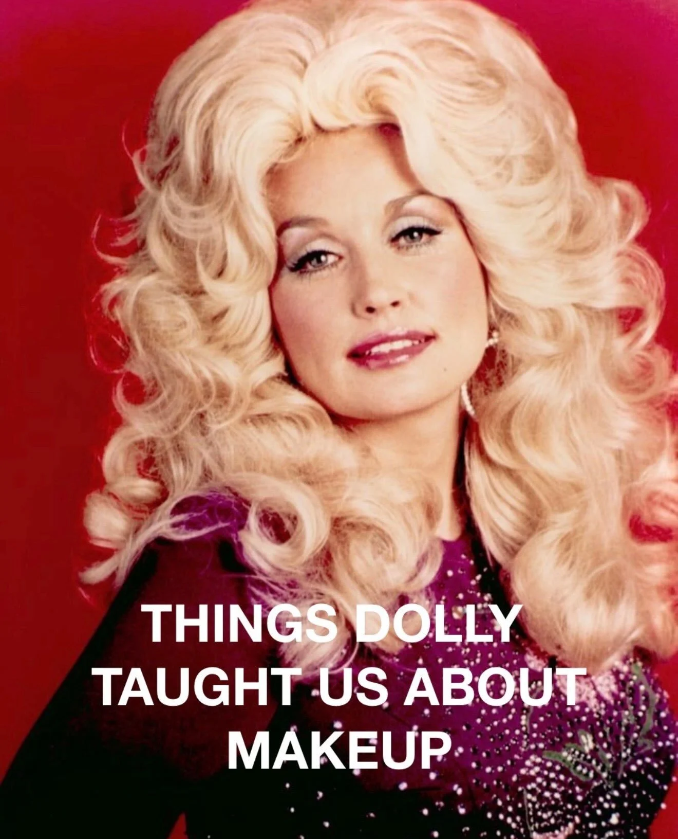 A little Dolly Parton, a little makeup magic, and a whole lot of admiration. 💄✨

Some icons never go out of style. Thank you, Dolly, for reminding us to dream big, love bigger, and always leave a little sparkle wherever we go. 🦋💗

Picture credits: