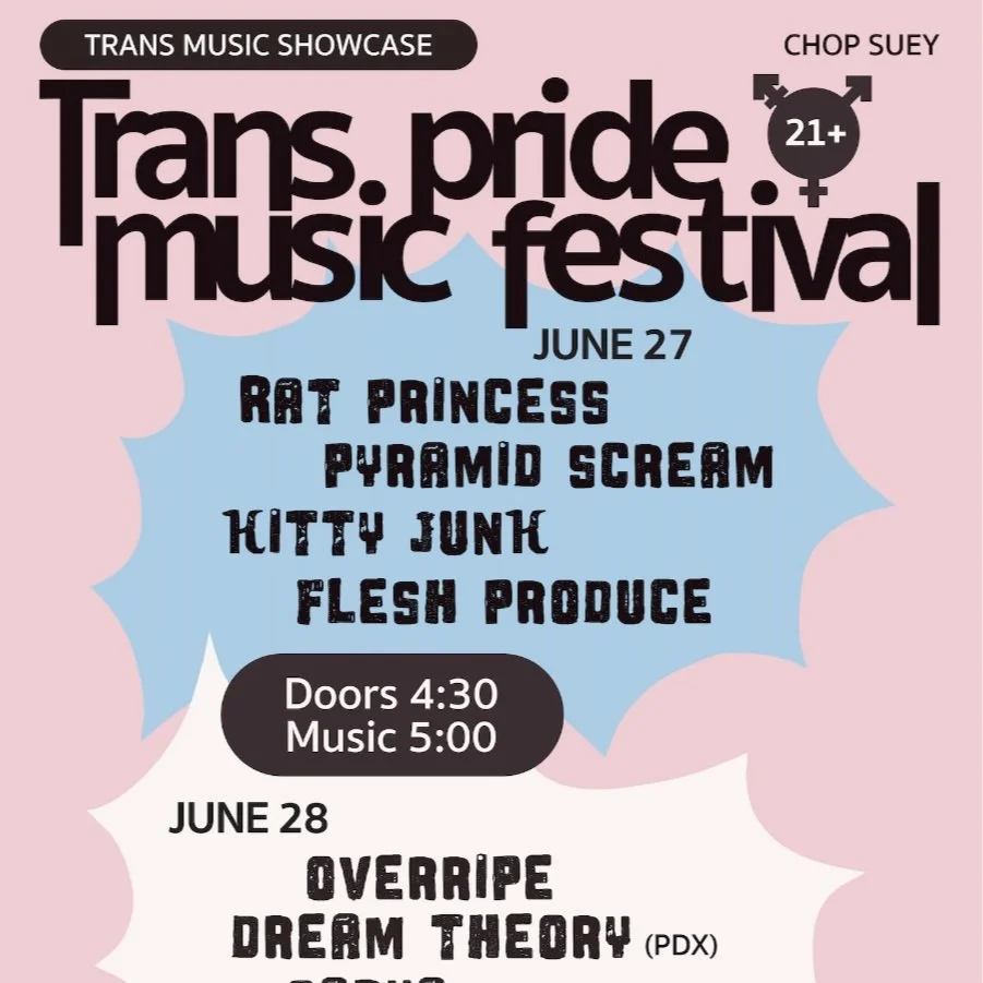 flyer trans pride music fest