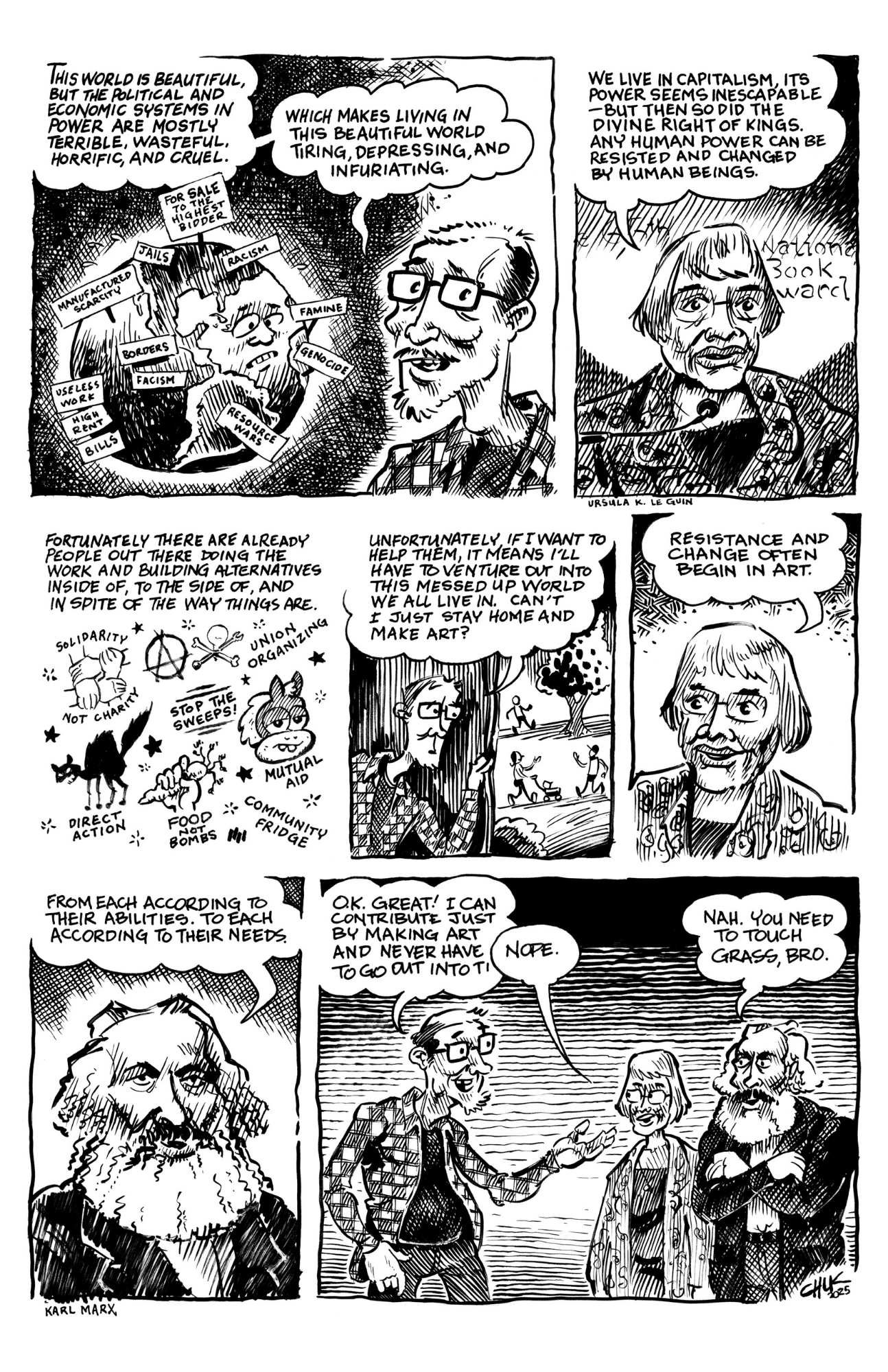 comic by Chuk Baldock