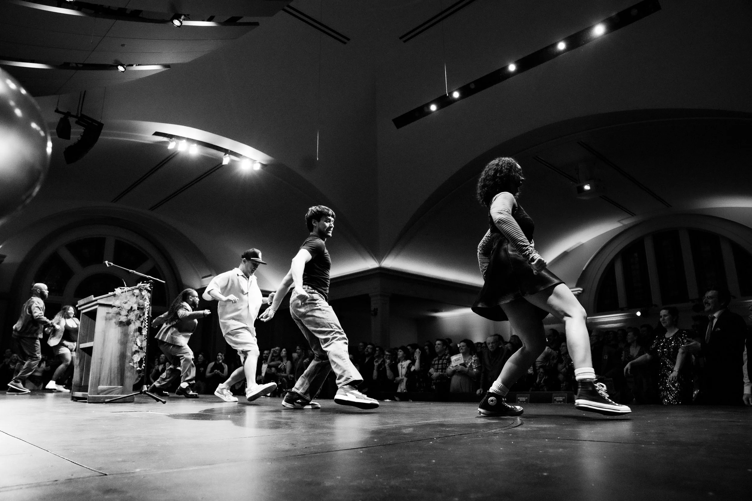 people dancing on stage
