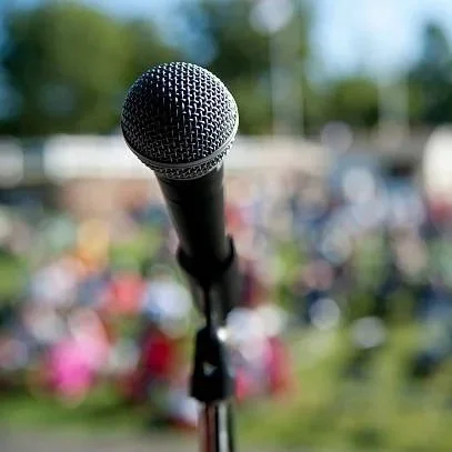 microphone stock photo