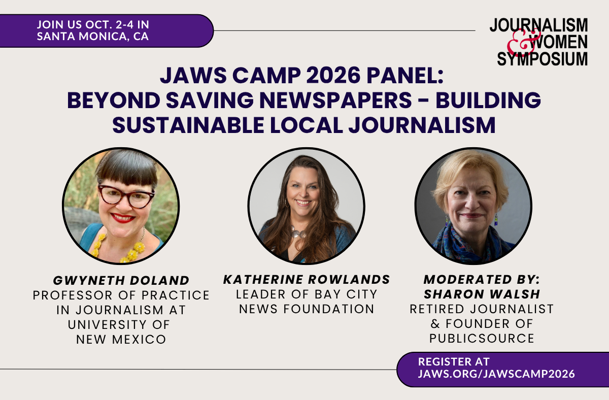 JAWS CAMP 2026: Beyond Saving Newspapers - Building Sustainable Local Journalism