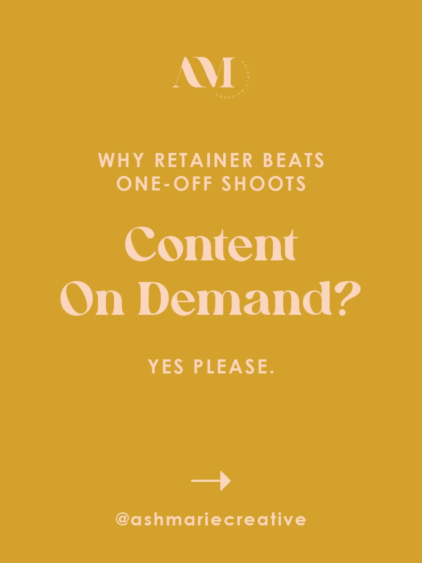 Hot take: one-off shoots are cute&hellip; but they&rsquo;re not building your brand 🔥

If your content only shows up when you remember to book a session, you&rsquo;re leaving visibility (and money) on the table.

A retainer = consistent content, coh