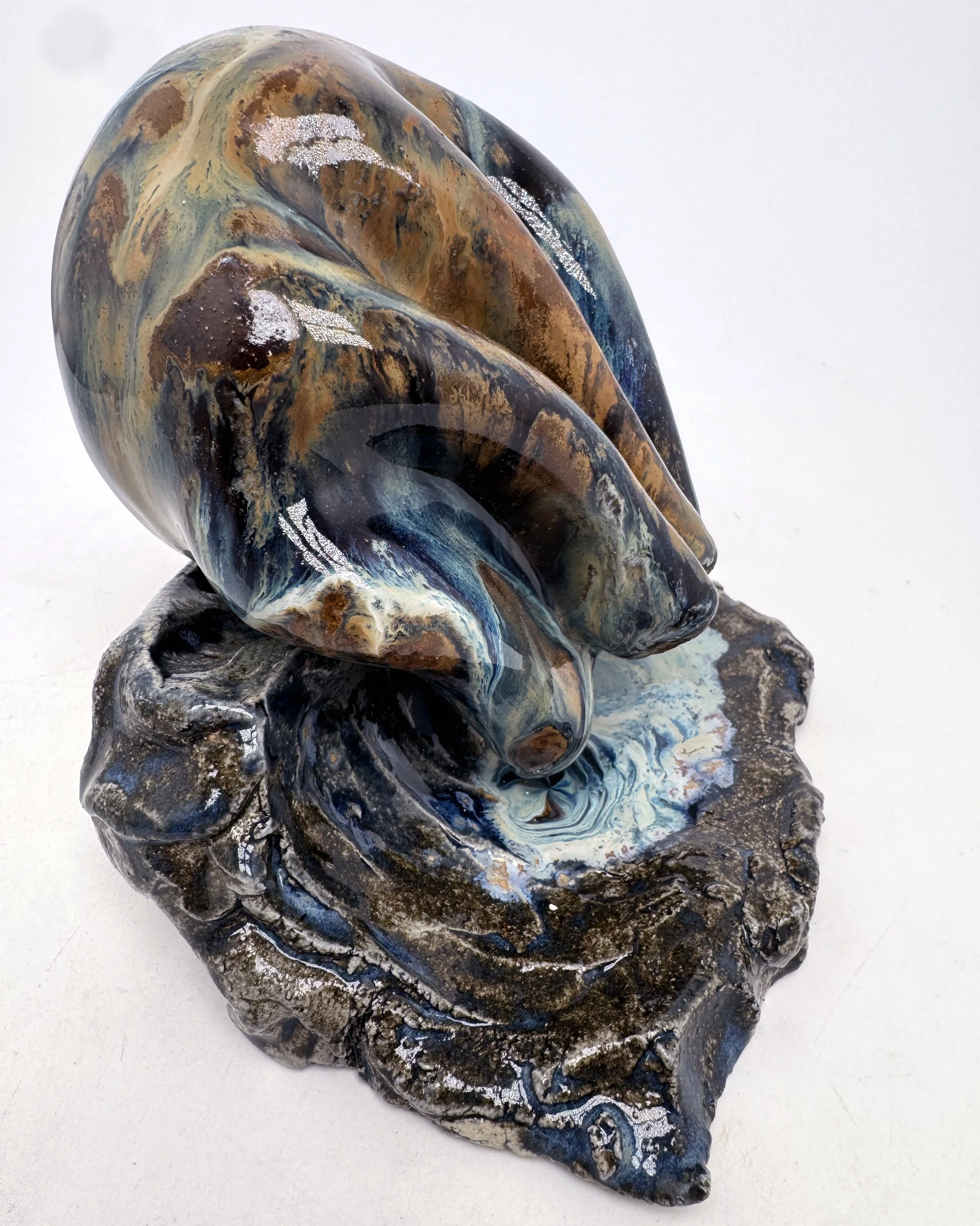 Collapsed Monument, 2025. Glazed stoneware. 6 x 6 x 6"