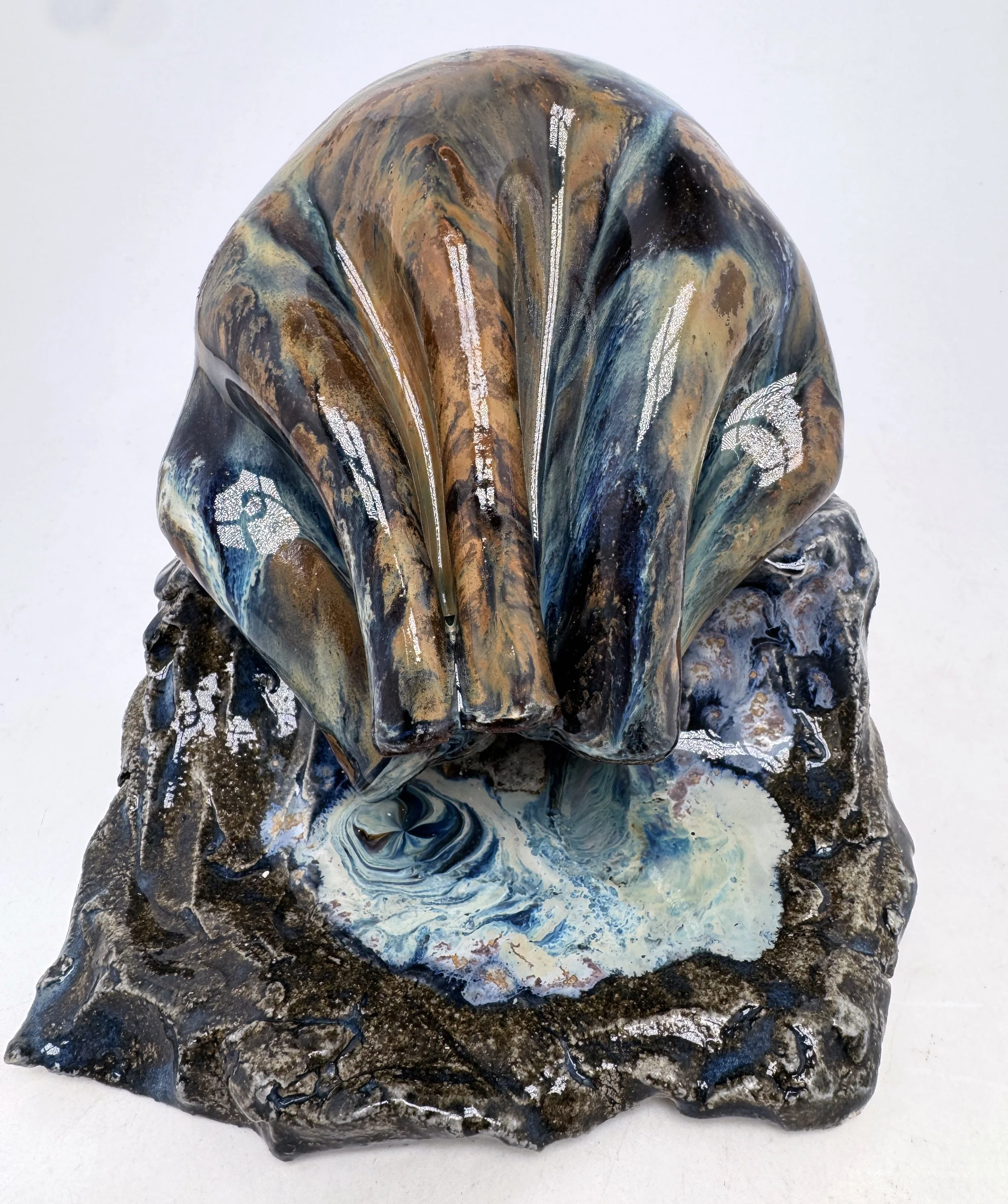 Collapsed Monument, 2025. Glazed stoneware. 6 x 6 x 6"