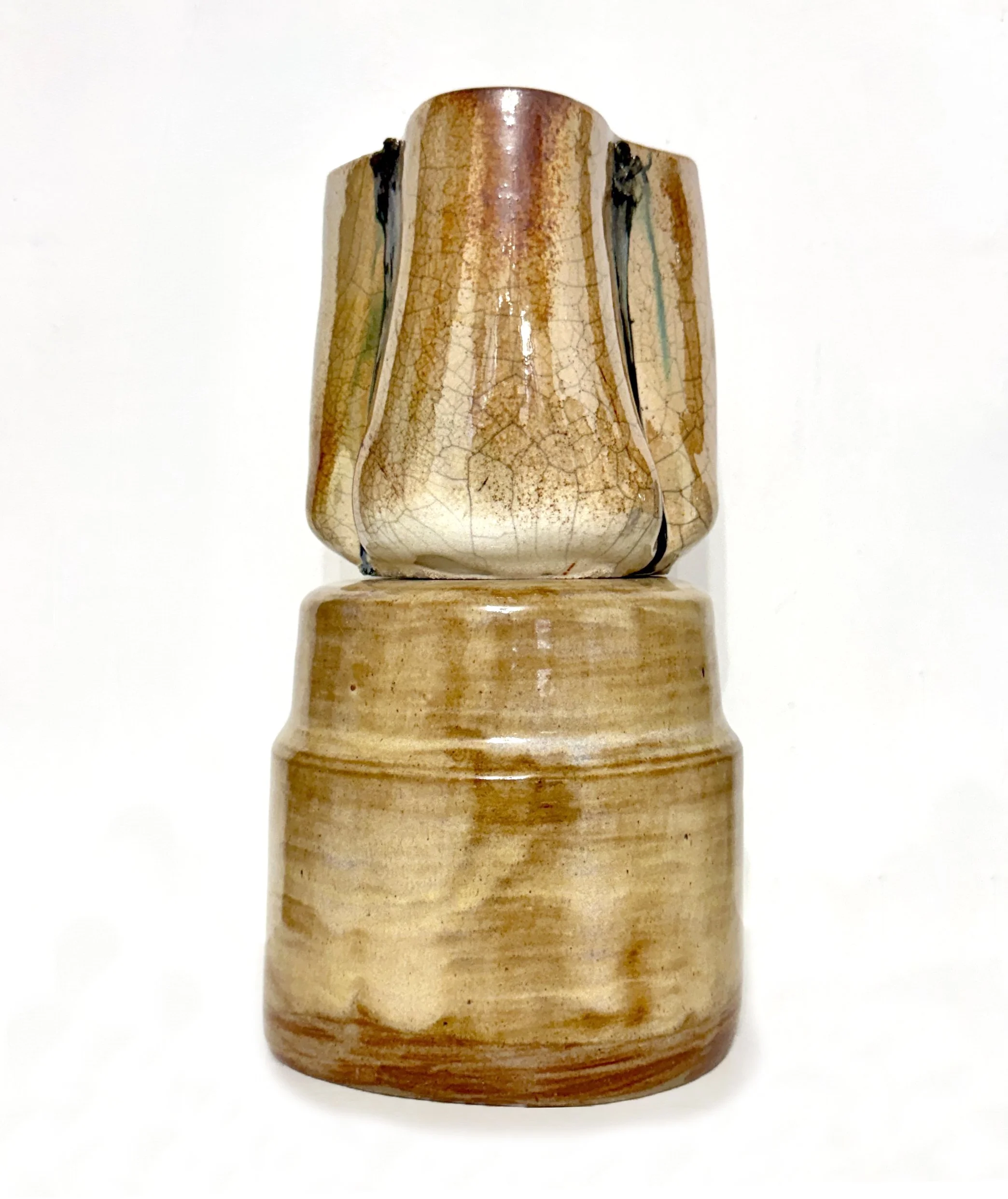 Collapsed (P6 RK), 2025. Stoneware. 6 x 10 x 6"