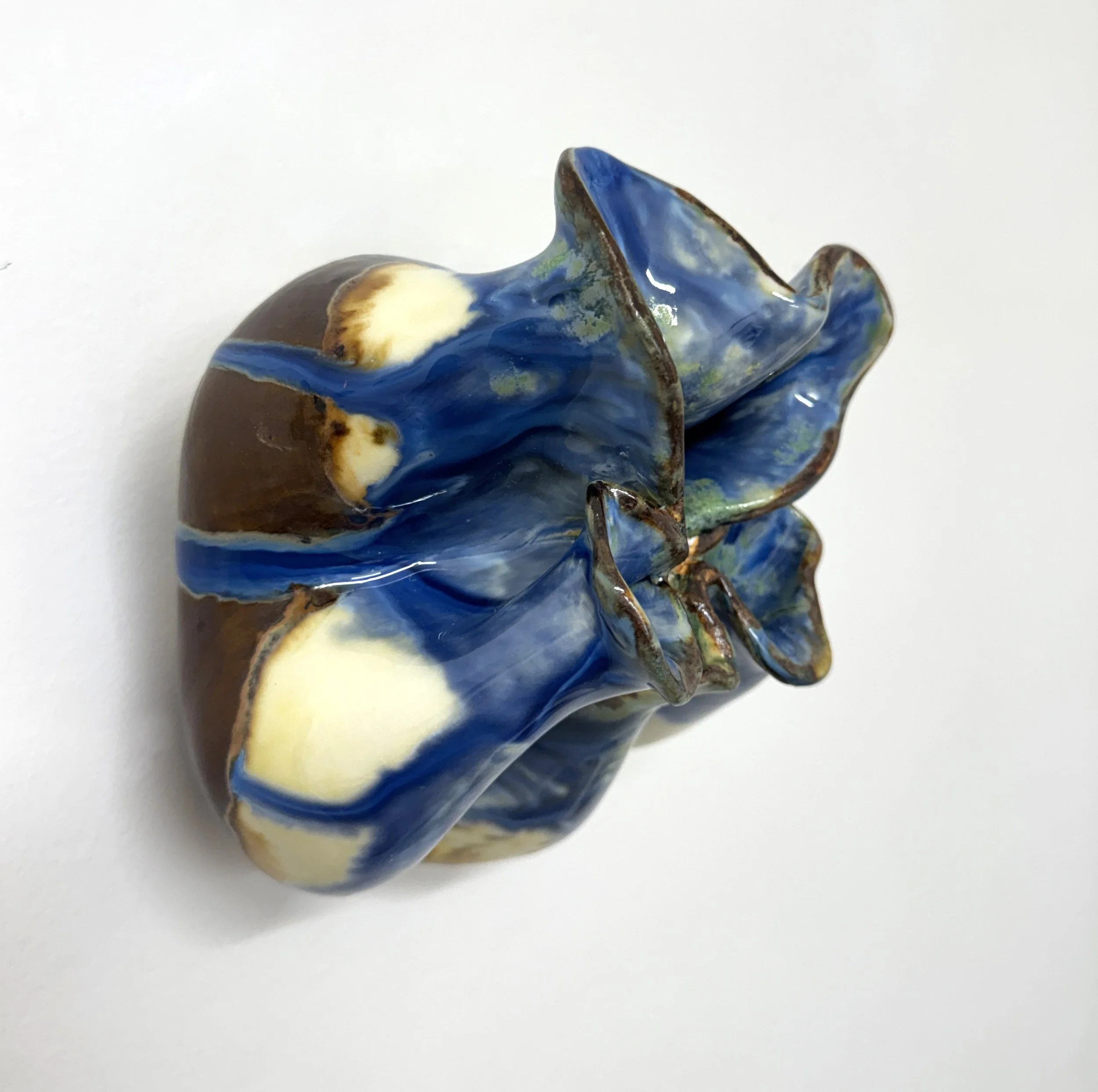 Collapsed (P9), 2025. Stoneware. 6 x 6 x 5 1/2"