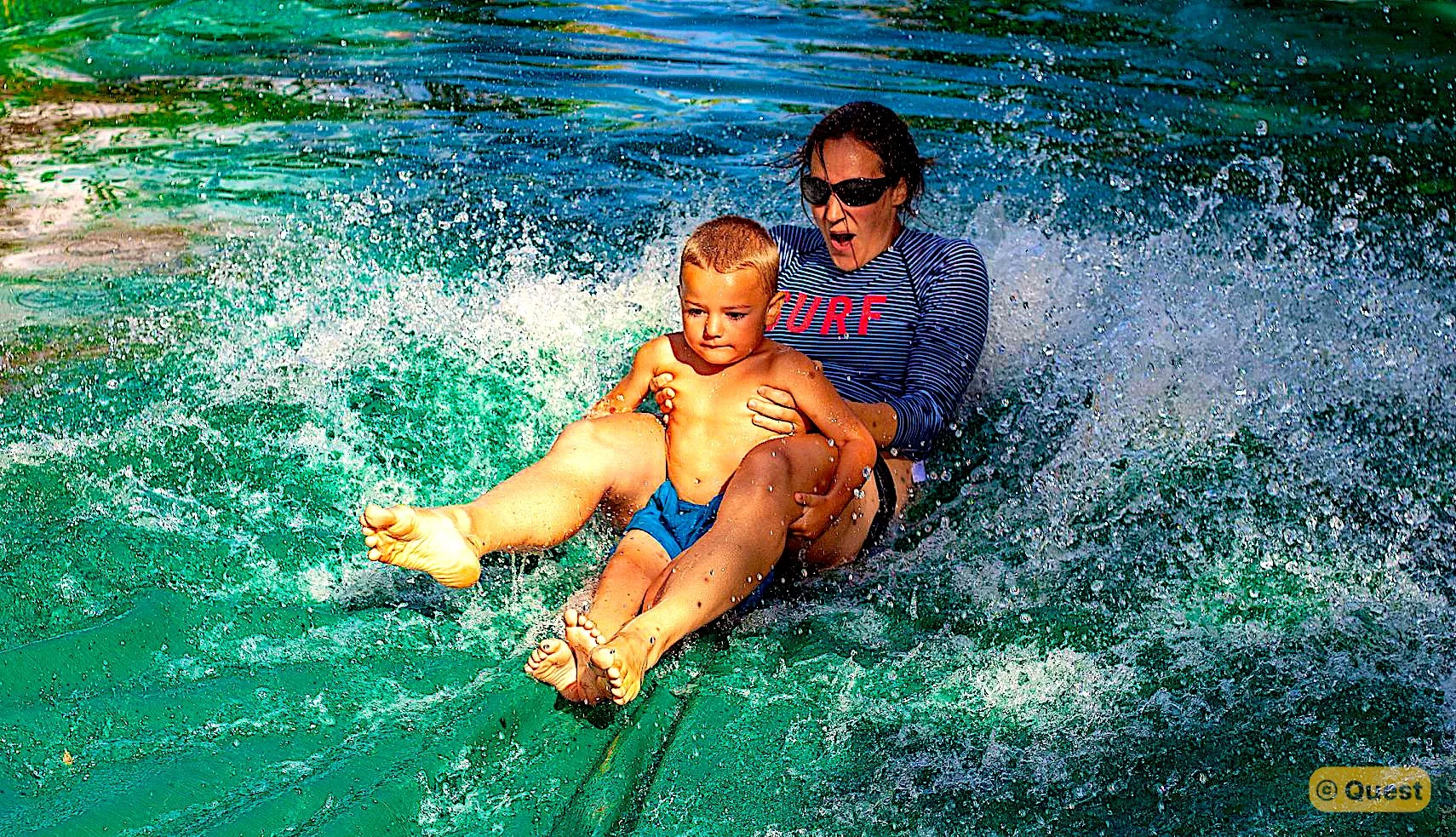 Waterslide fun