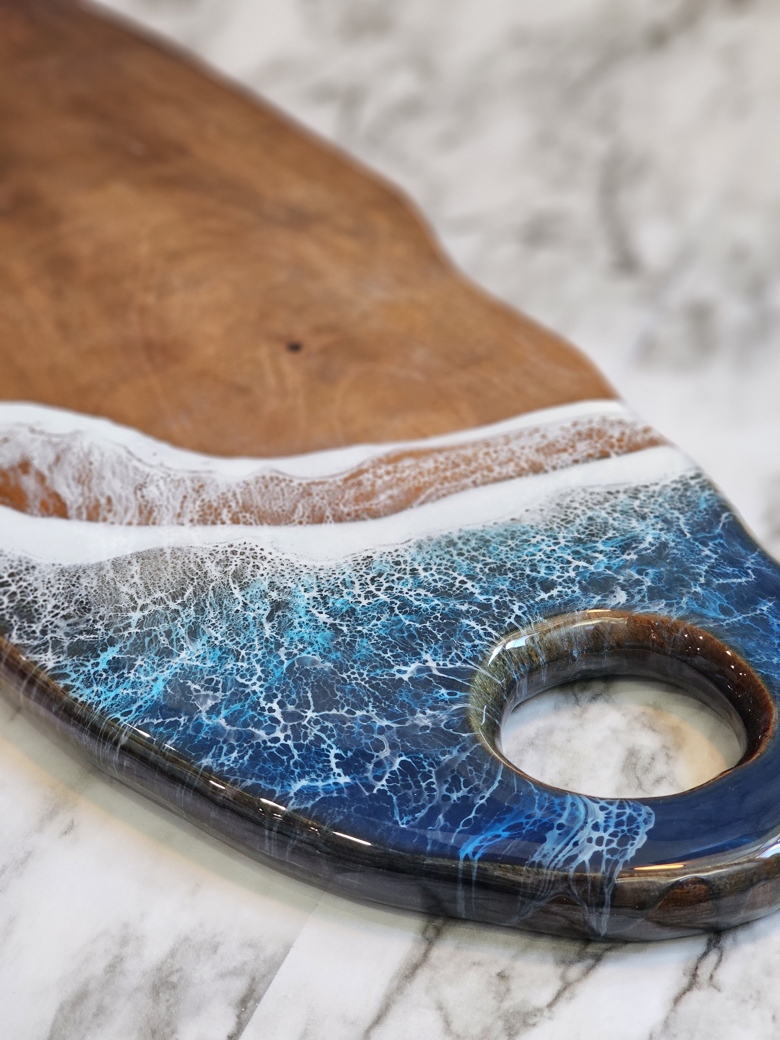 Ocean Resin Charcuterie Board