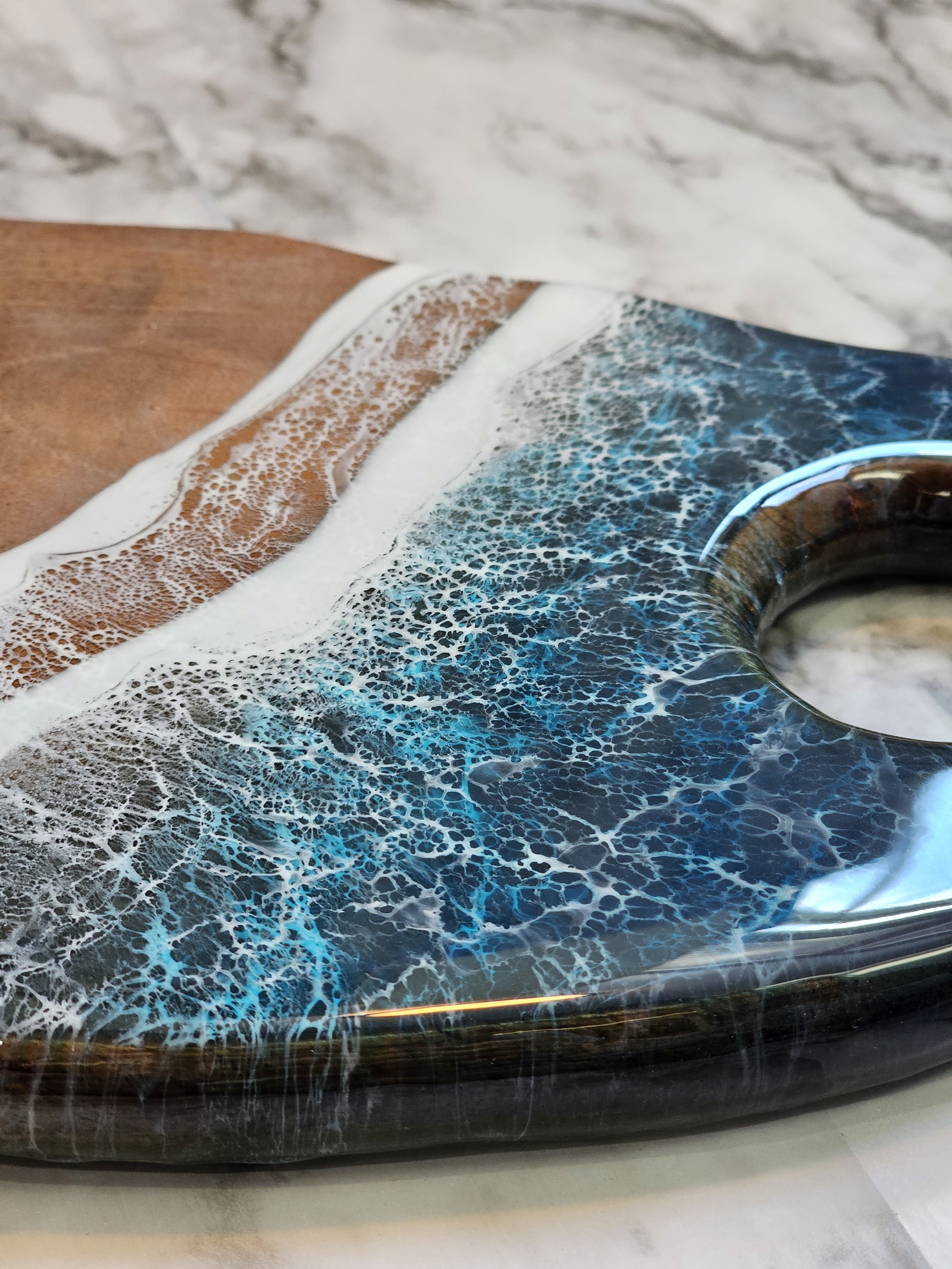 Ocean Resin Charcuterie Board