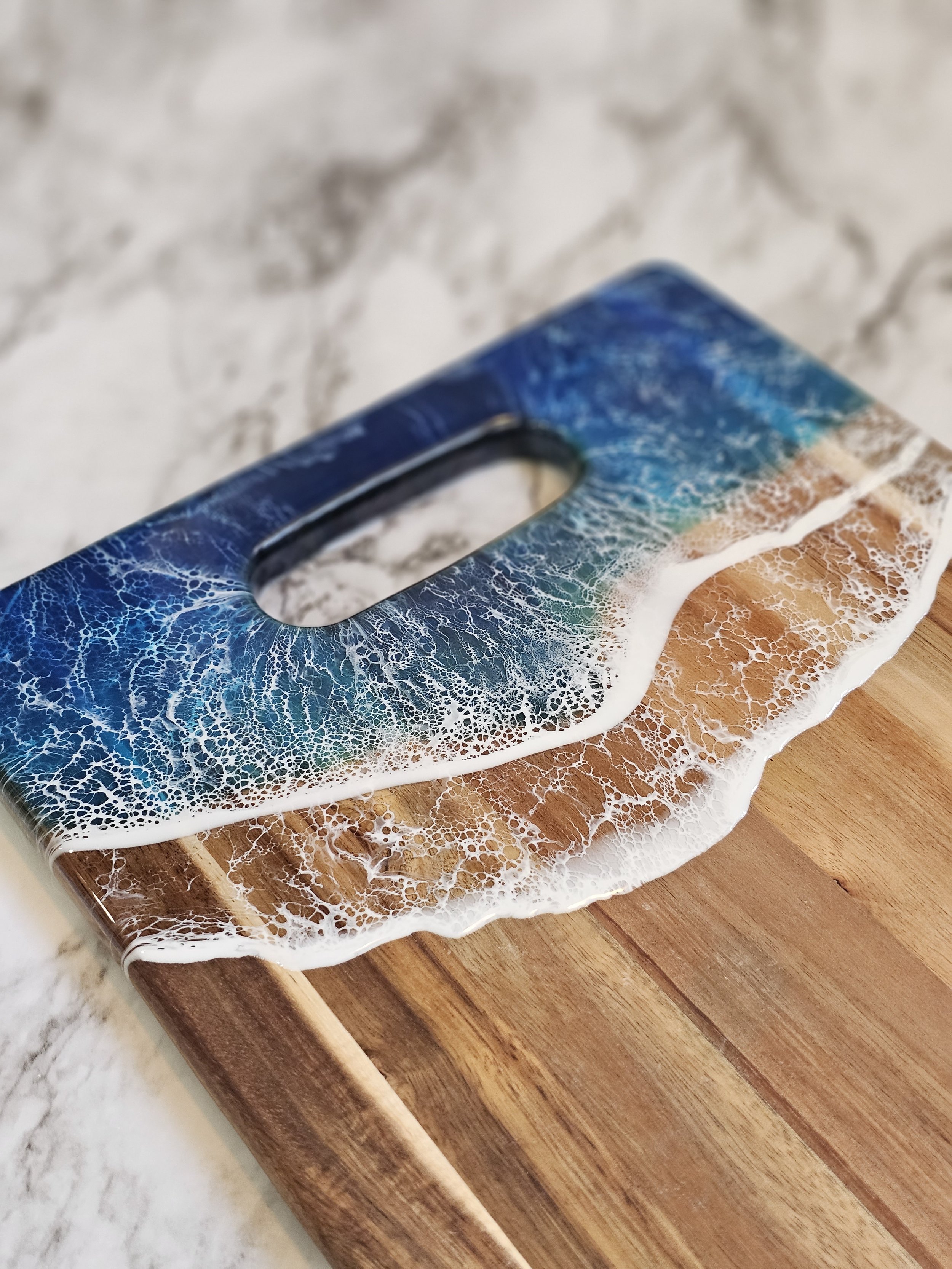 Ocean Charcuterie Board Acacia Wood