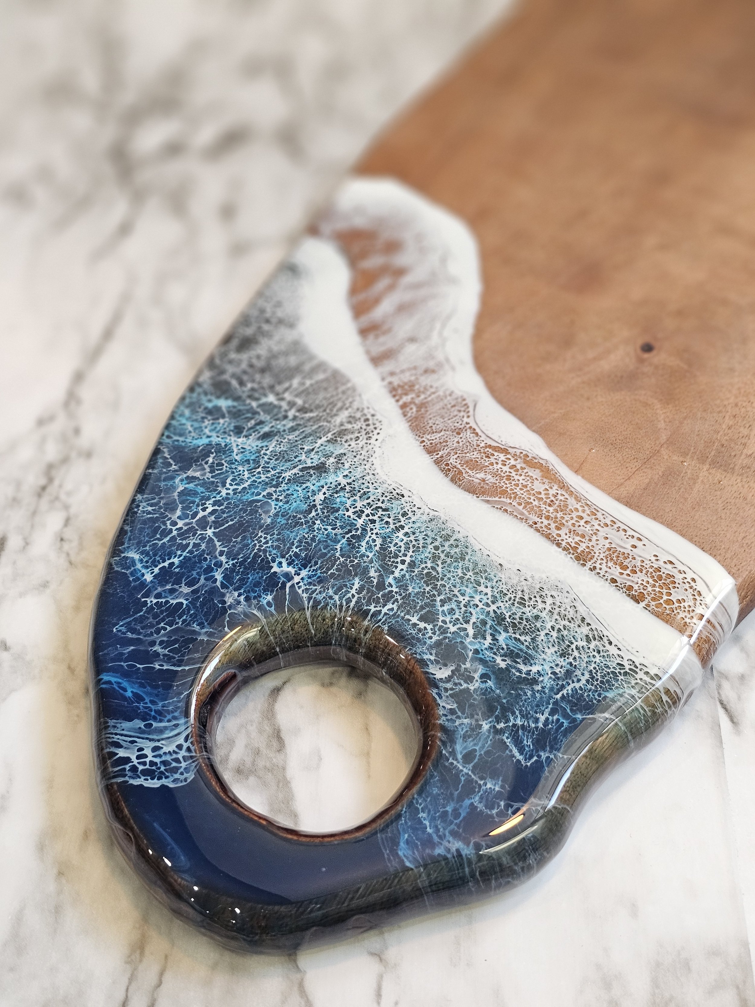 Ocean Resin Charcuterie Board