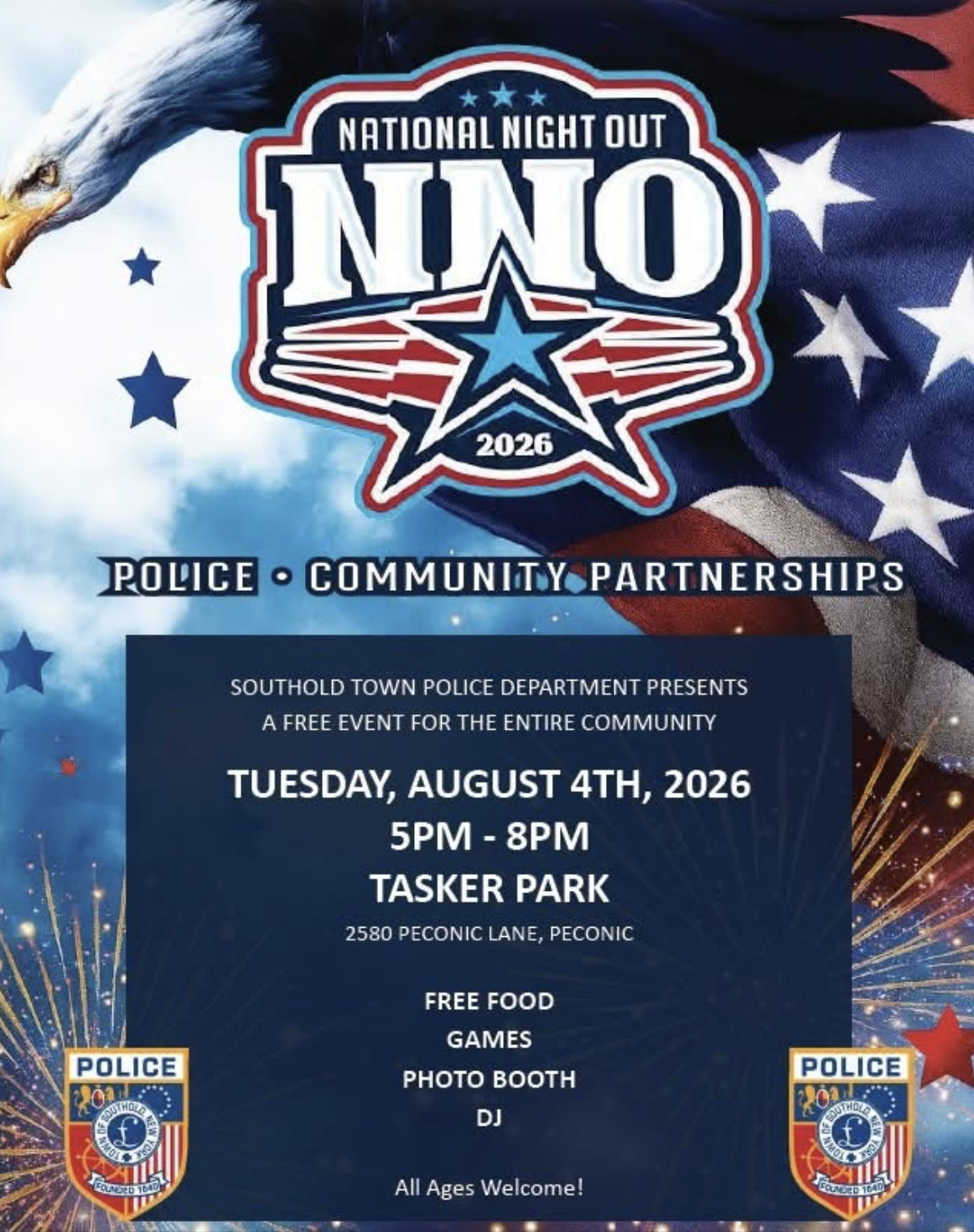 National Night Out with Southold Town Police Dept. - Family-friendly