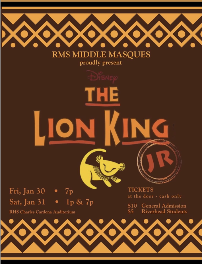 Riverhead Middle School Masques Presents: The Lion King