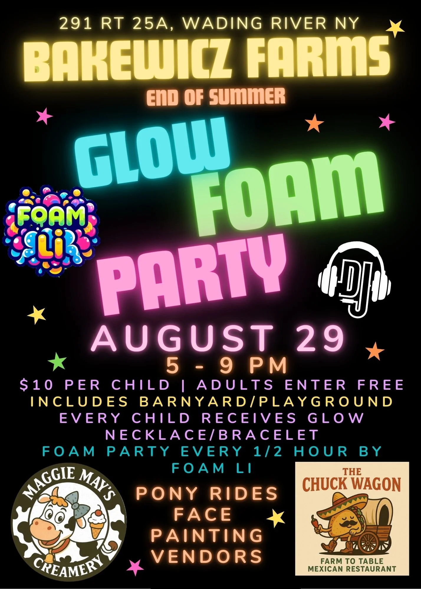 Foam Glow Party at Bakewicz Farms