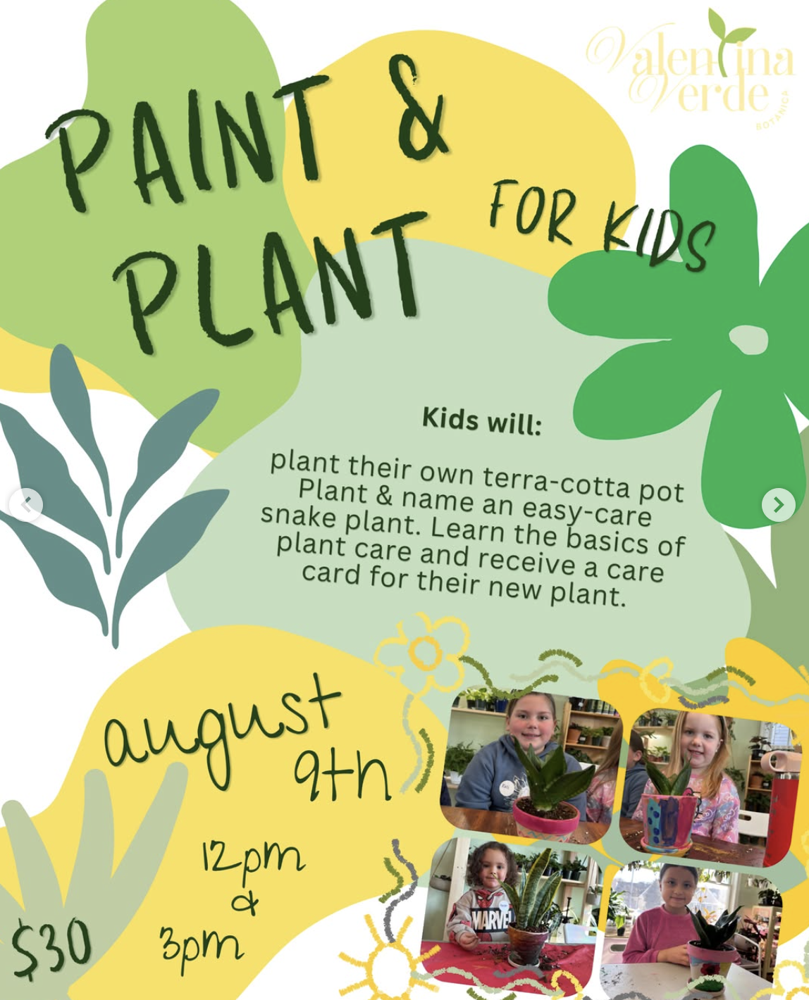 Paint & Plant for Kids
