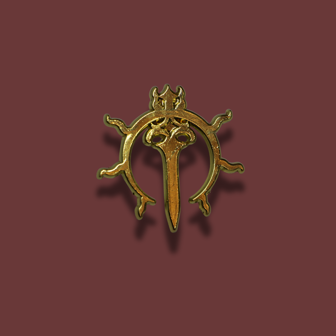 Sun & Sword Enamel Pin