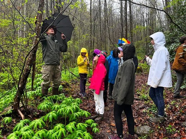 5th graders from @tworiverscommunityschool got a top of the line education from the wind and rain last week. They tried their hand at survival shelters, wet wood fires, and &hellip;. Frankly&hellip;. just a lot of learning around staying warm and dry