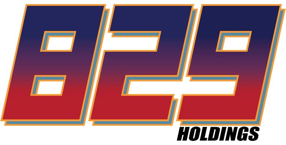 829 Holdings logo design by Rieley Finn featuring bold corporate branding and clean visual identity for business development company