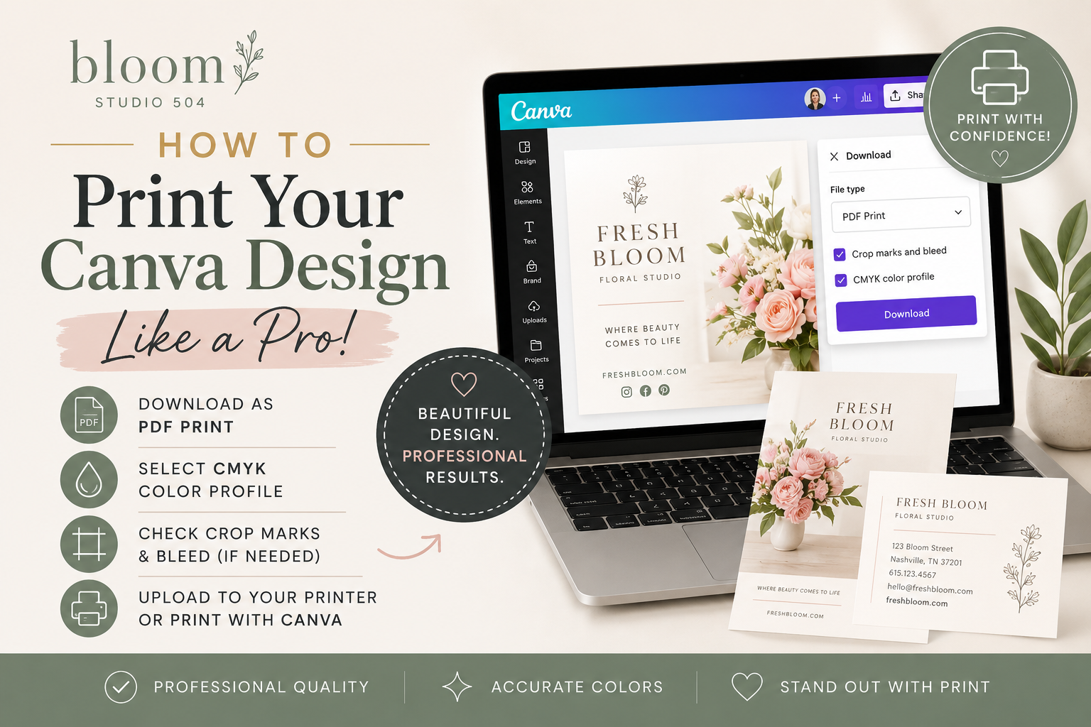 How to Print Your Canva Design Like a Pro