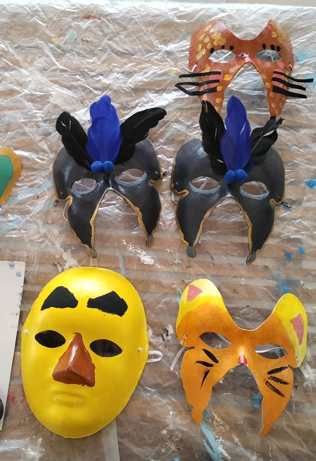 Masks for our performance of Wizard of Oz.jpg