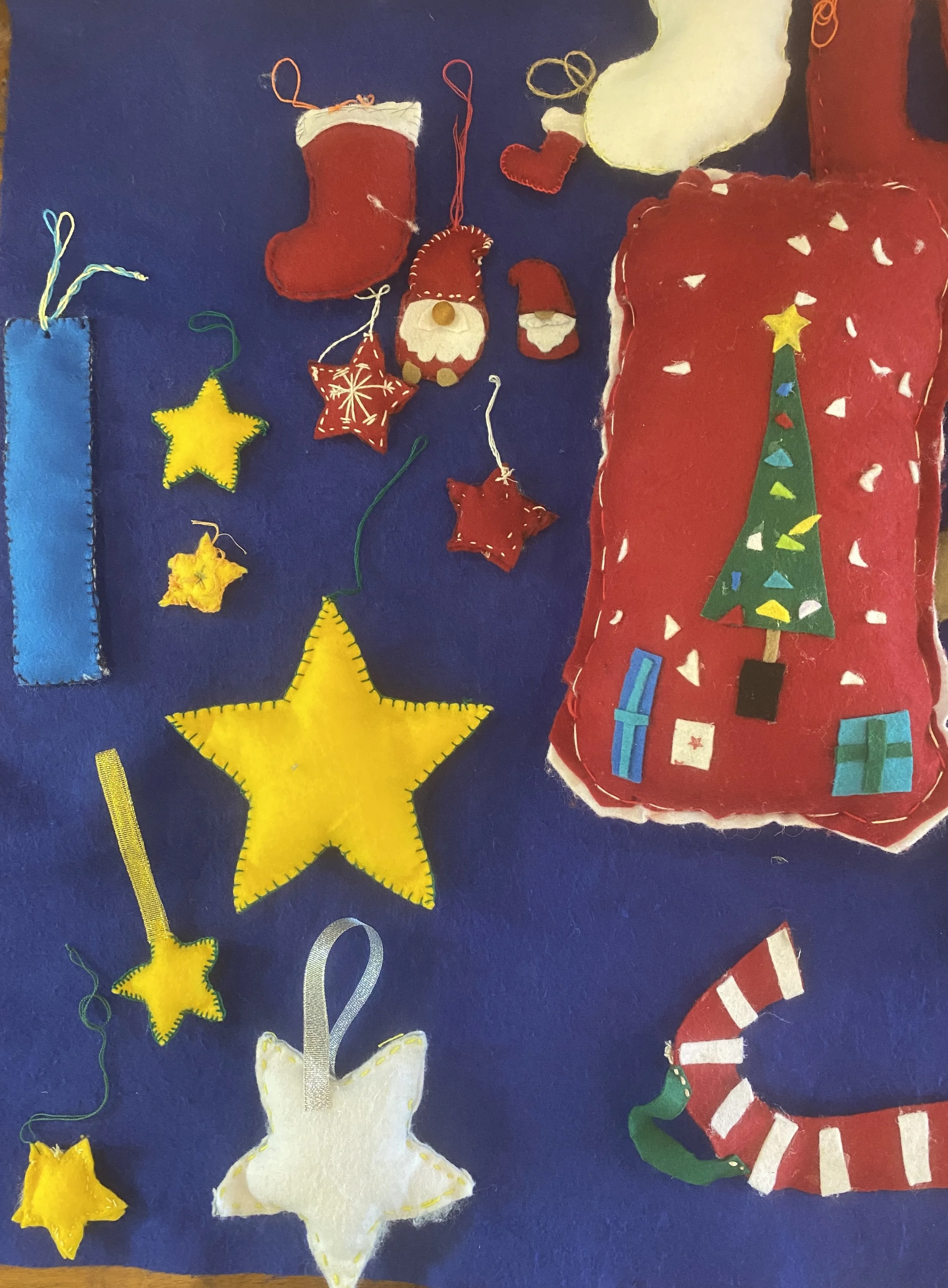 Handmade ornaments for sale at our holiday fundraiser.jpg