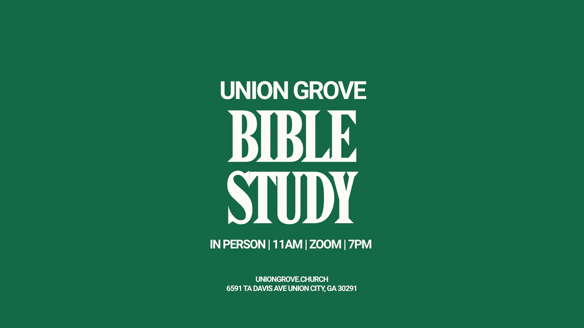 Bible Study