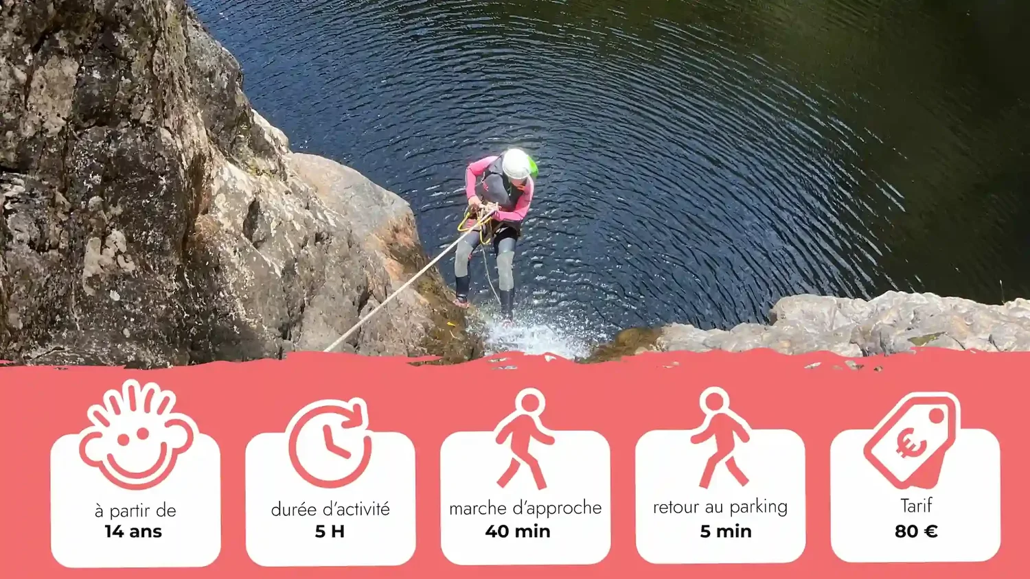Canyoning Bras Noir inférieur à La Réunion