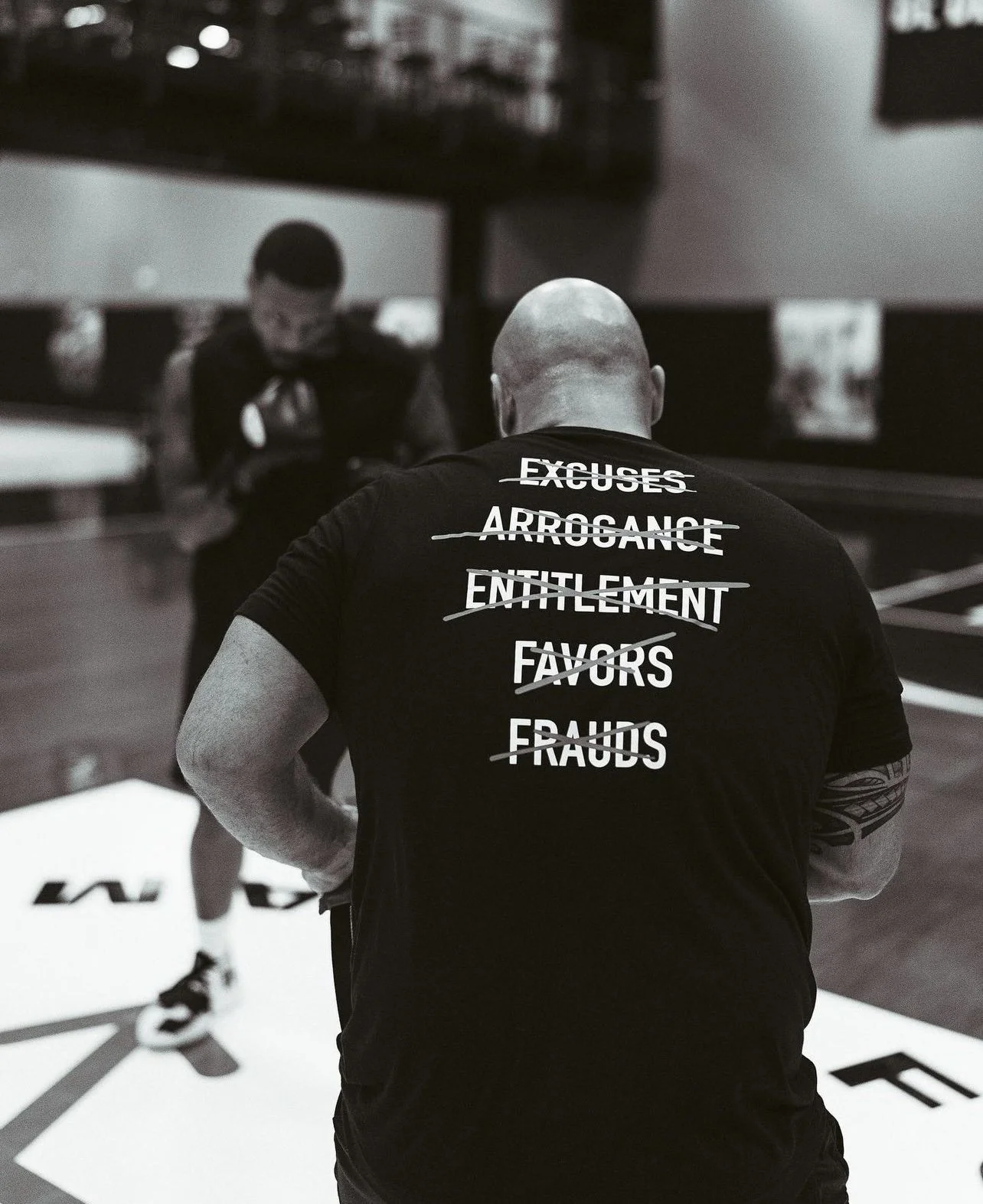 Cem Eren, aka "The Lion" trains Damian "Dame Dolla" Lilliard in the boxing ring.