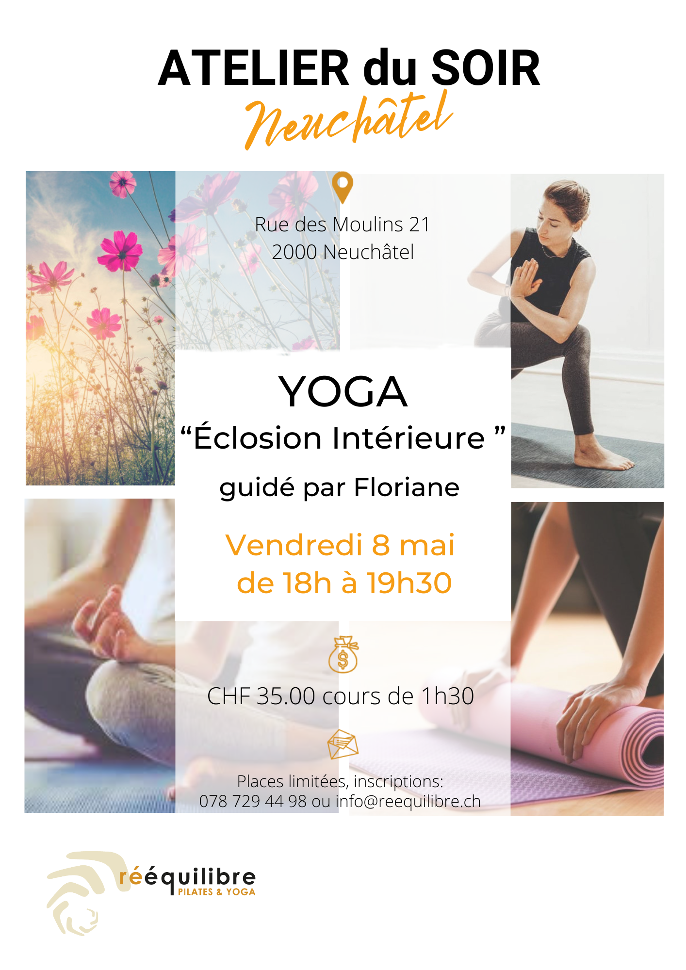 Atelier de Yoga du vendredi 8 mai : Éclosion Intérieure 