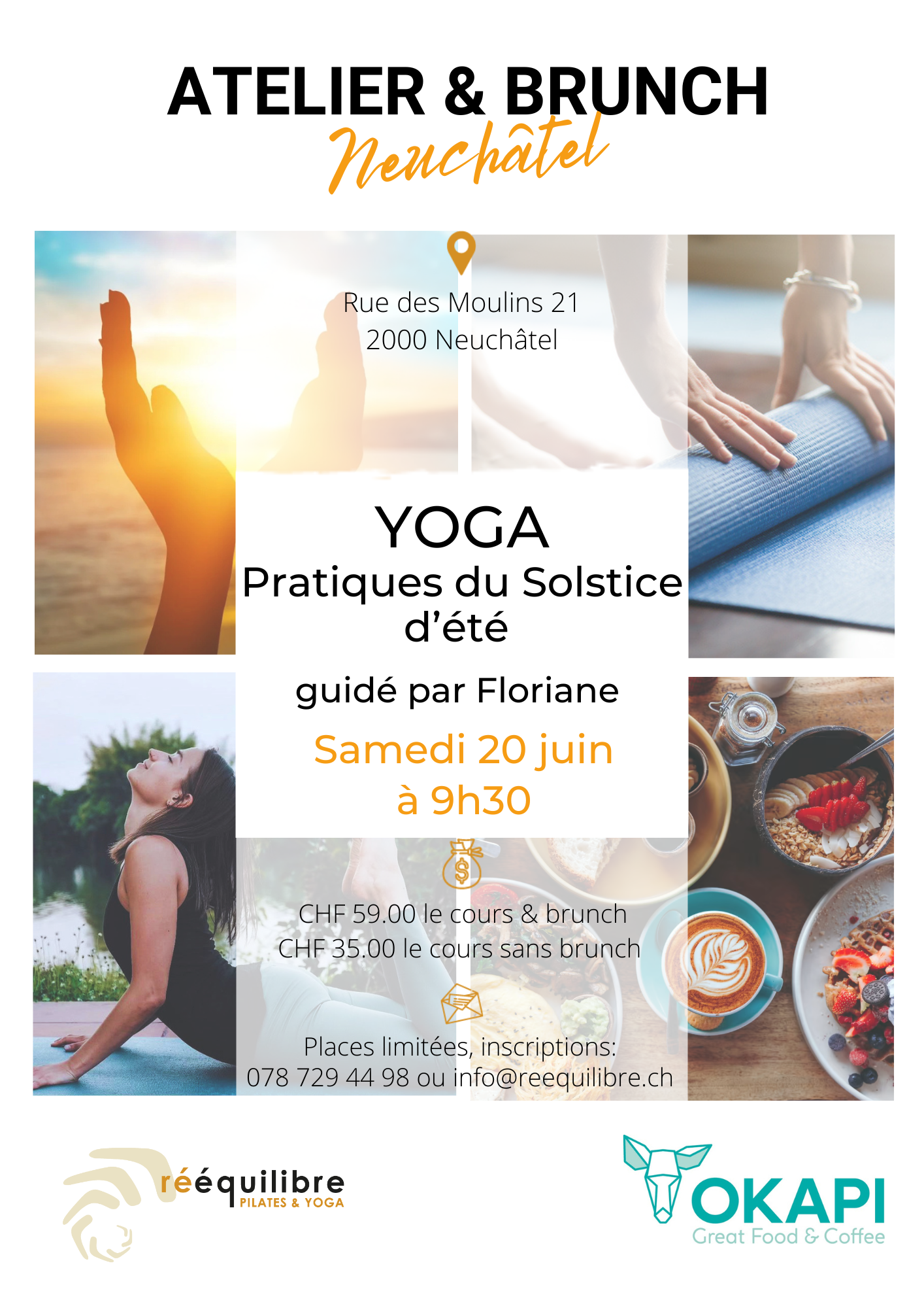 Atelier &amp; Brunch du samedi 20 juin : YOGA Solstice d’été