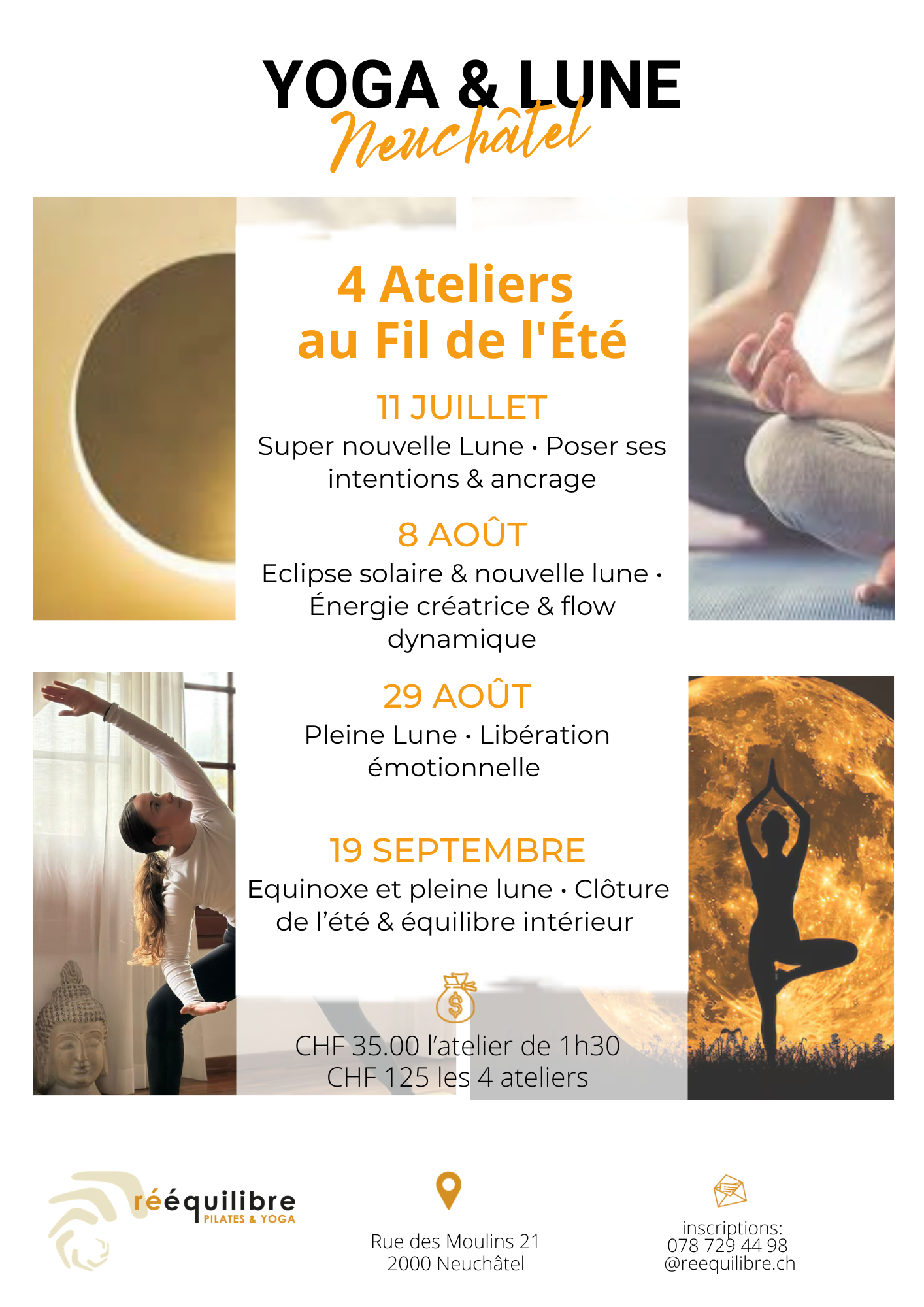 Atelier du samedi 11 juillet : YOGA &amp; LUNE