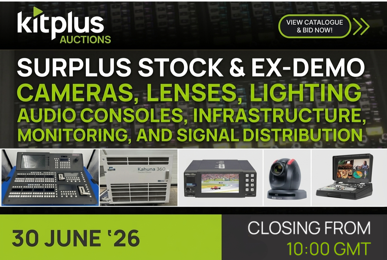 June 2026 Auction: Liquidation, Surplus Stock and Ex Demo Broadcast Kit Auction