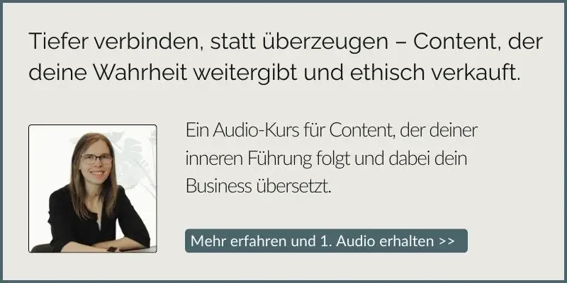 audio kurs für content der tiefer verbindet