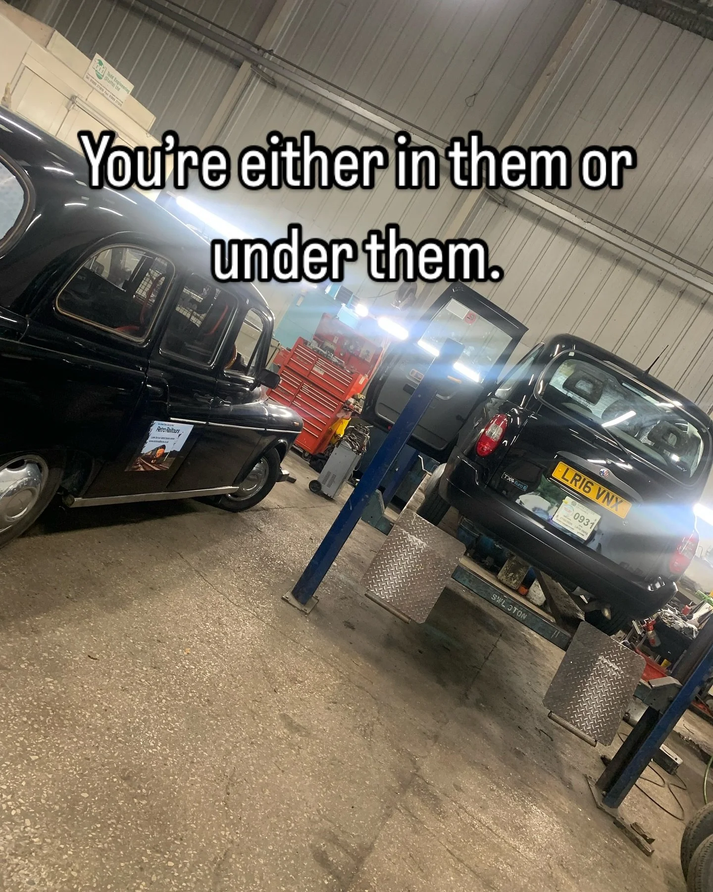 I&rsquo;m down at the garage this morning for a Pre council half year inspection check. I want to turn up for the inspection expecting a pass. #taxis #taxi