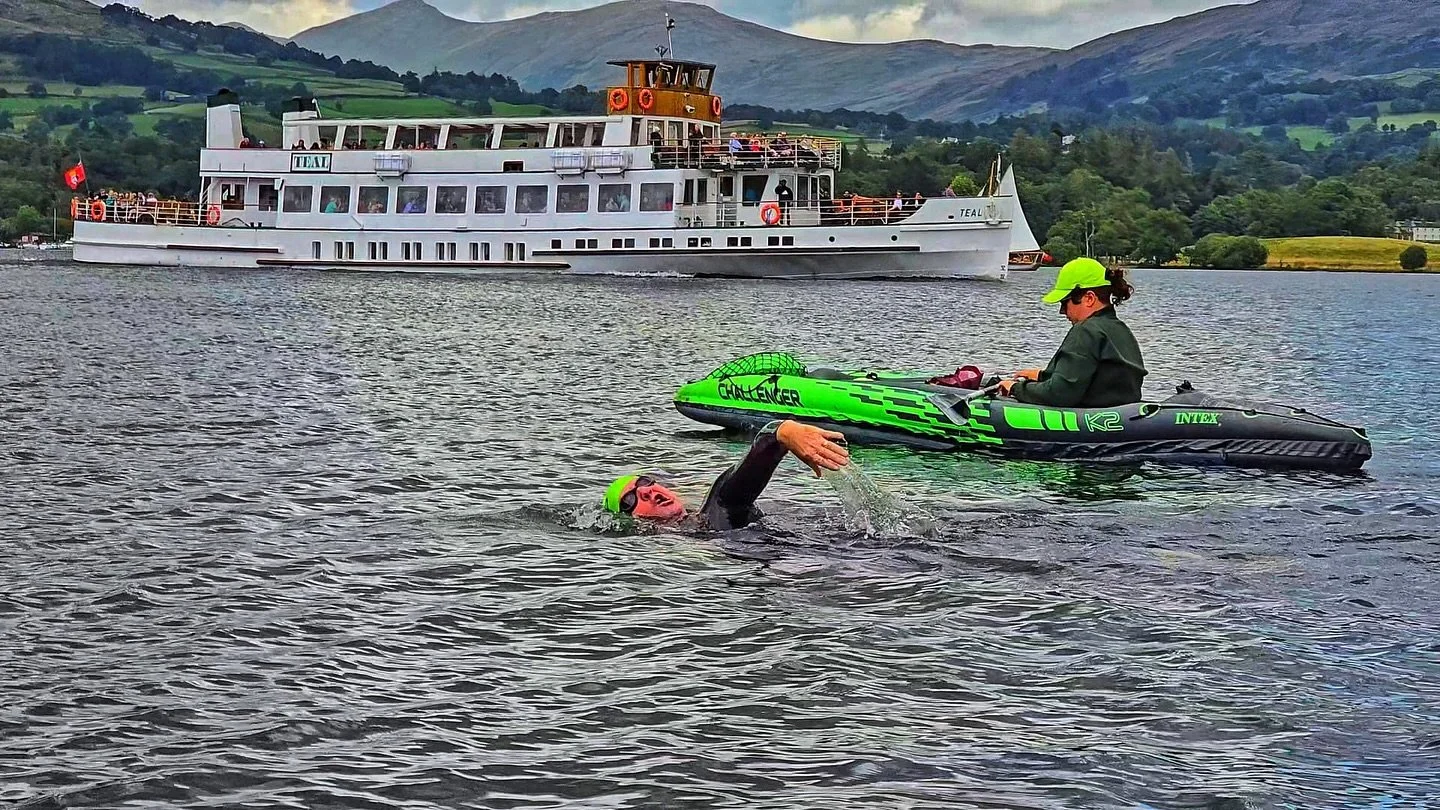 I&rsquo;ve added a link in my bio to the Windermere swim memory video. The reaction from Mrs D at the end is worth waiting for. Follow link or search Mike Daniels Windermere in UTUBE. #windermere #openwater swimming #swim