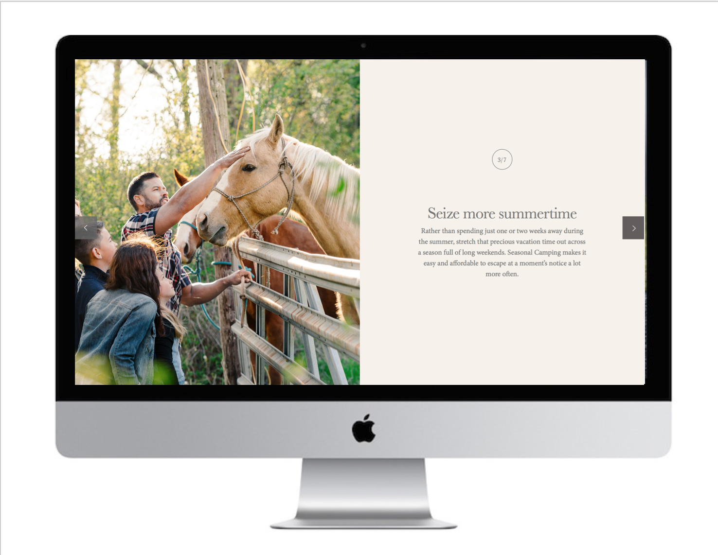 Seasonal Camping Website