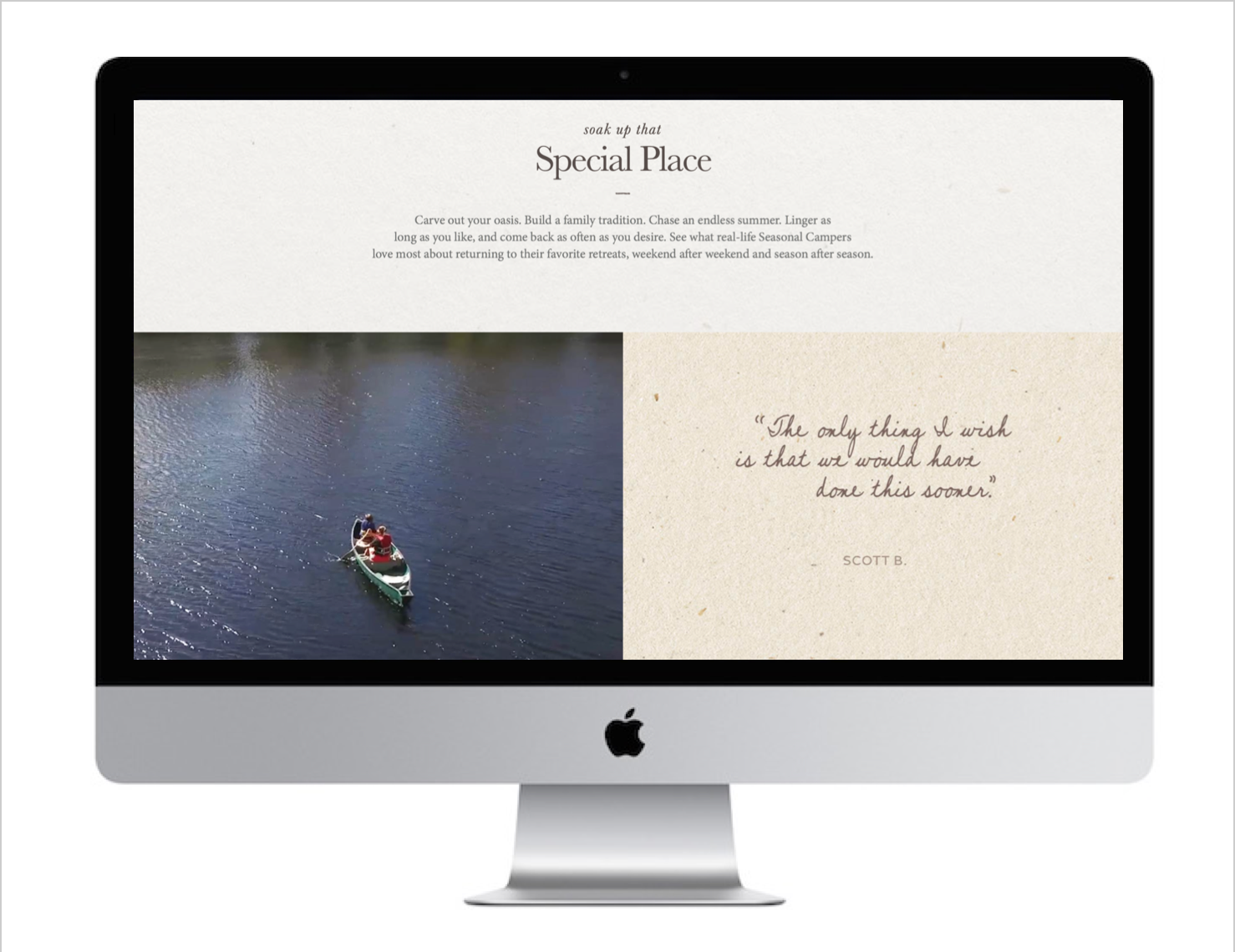 Seasonal Camping Website