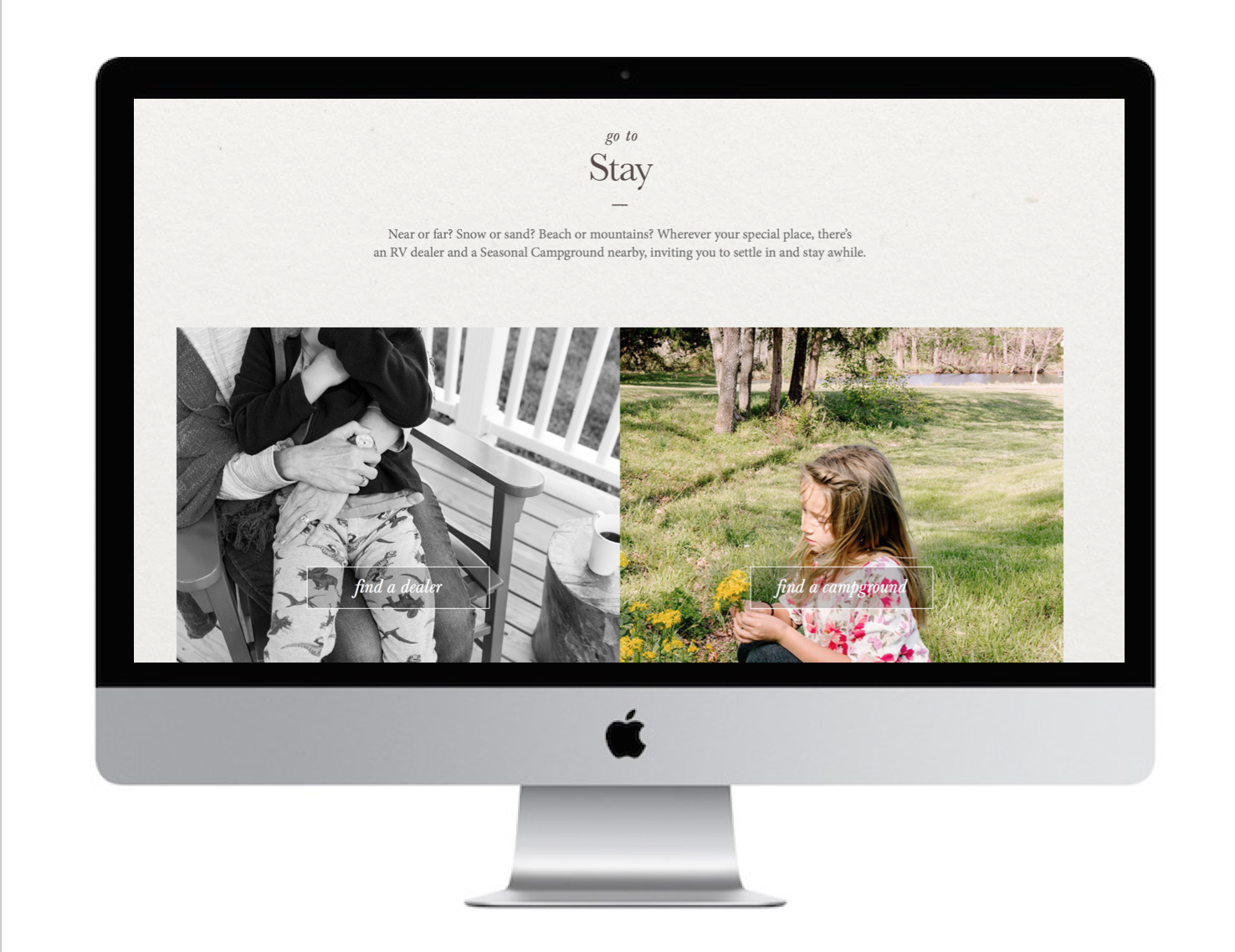 Seasonal Camping Website