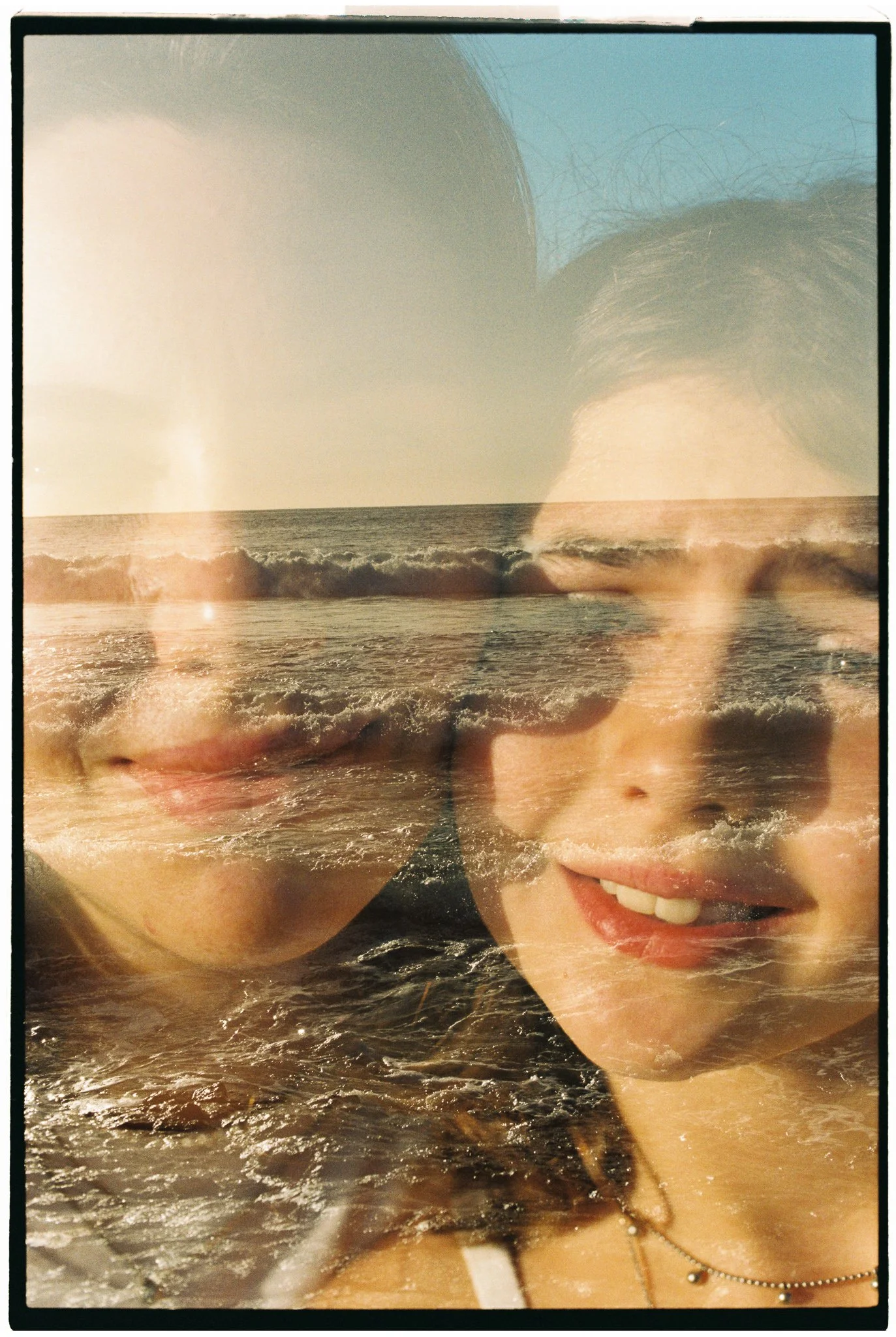 Natural family portrait photographed outdoors in Tenerife