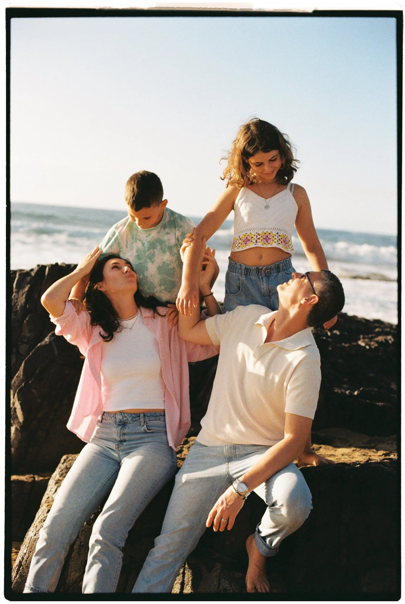 Family photography with children photographed in Tenerife
